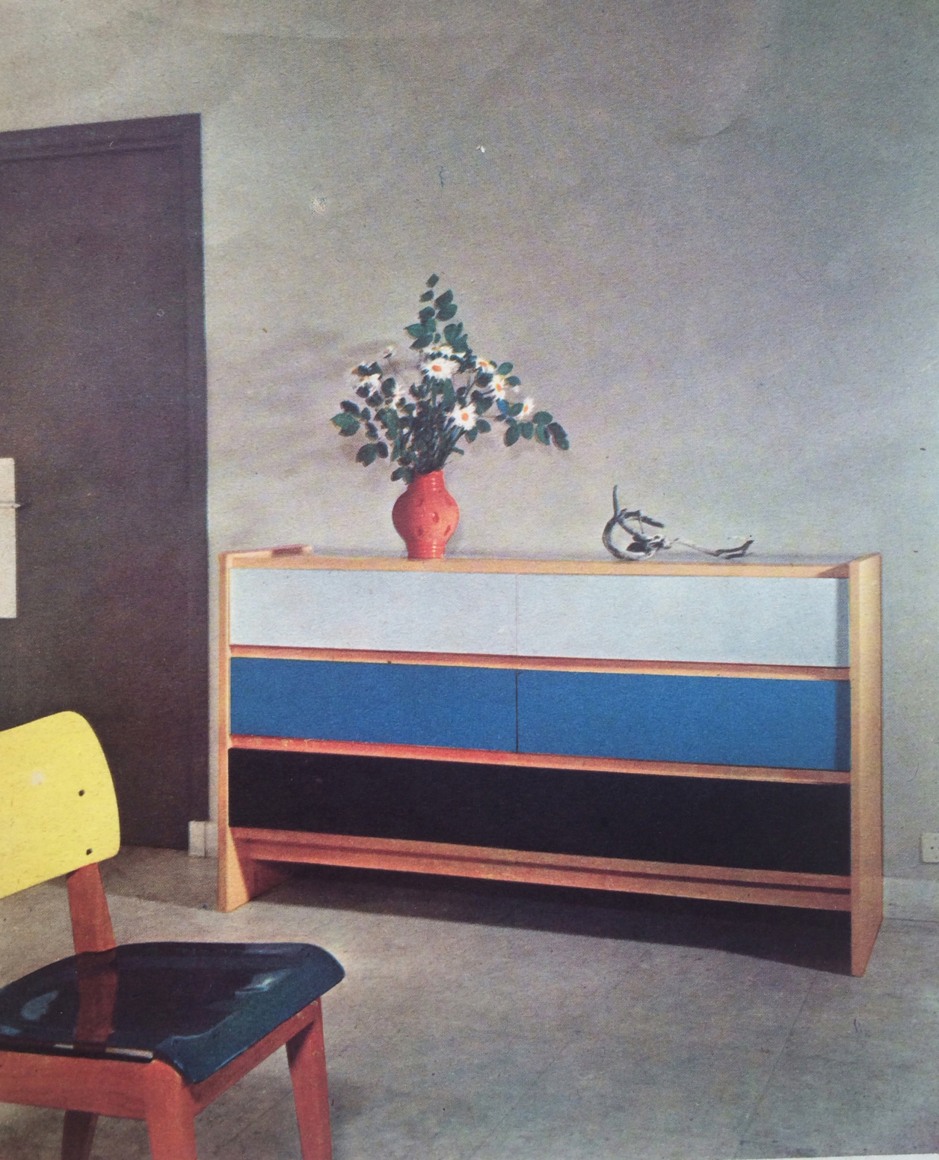 Dining set by Jacques Dumond, 1952