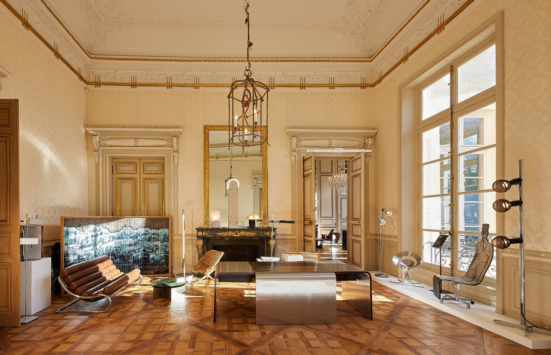 installation photo of Design Miami Paris with furnitures by various designers.