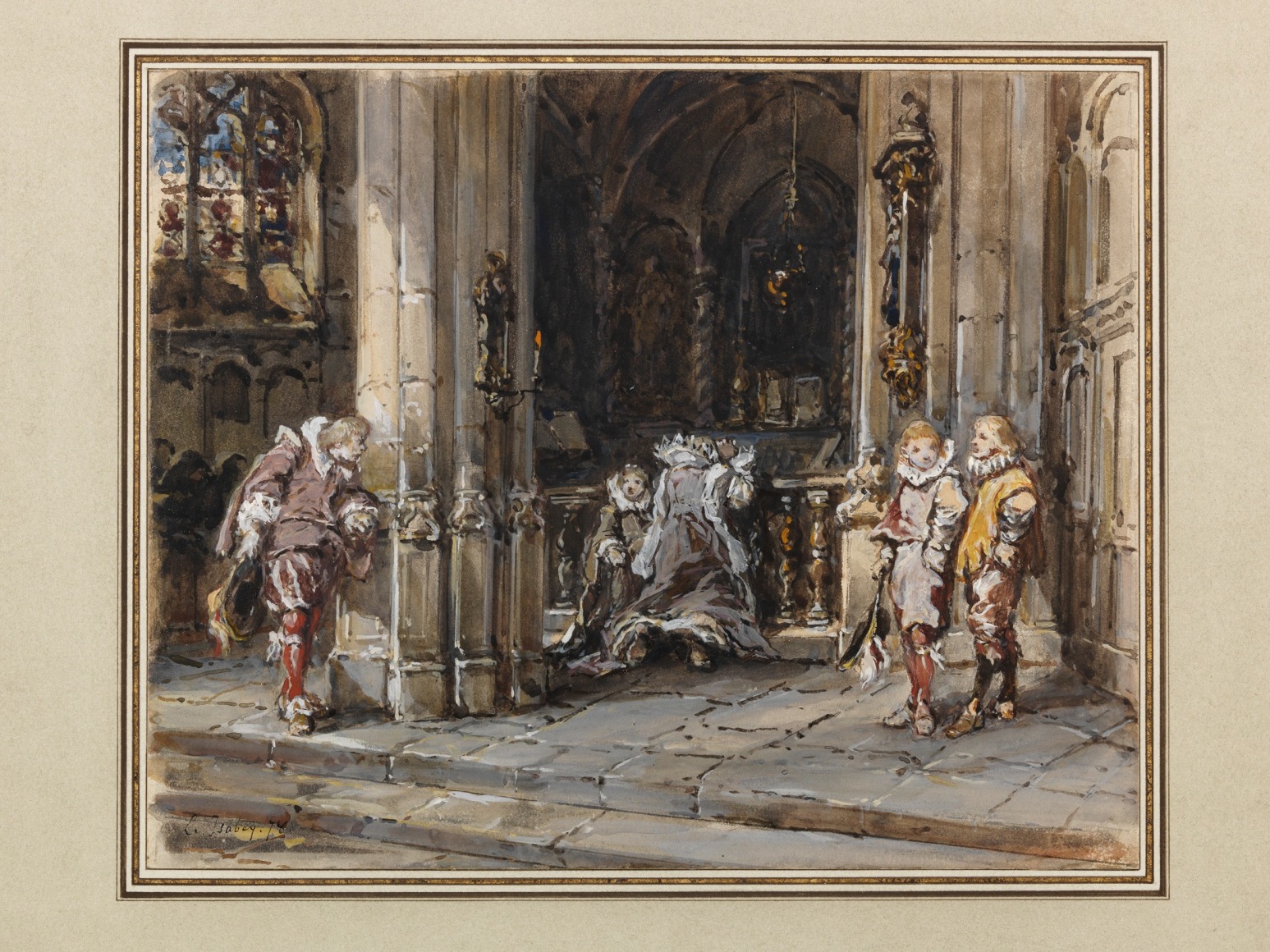 Artwork by Eugene Isabey