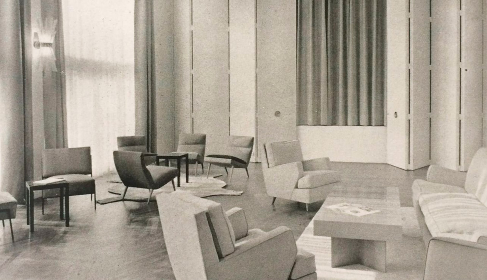 French embassy in Saarbrücken, Germany, designed by Jacques Dumond, 1956