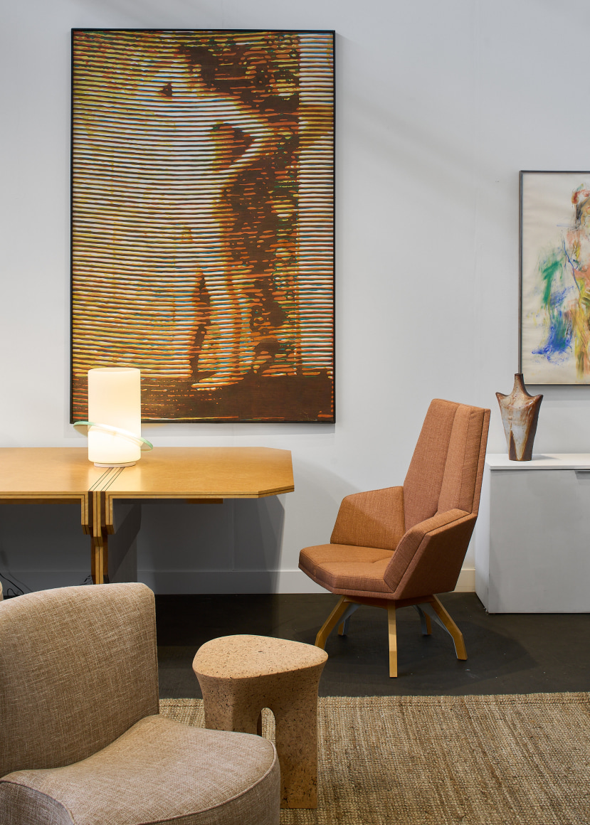 Installation image of furniture at FOG 2024