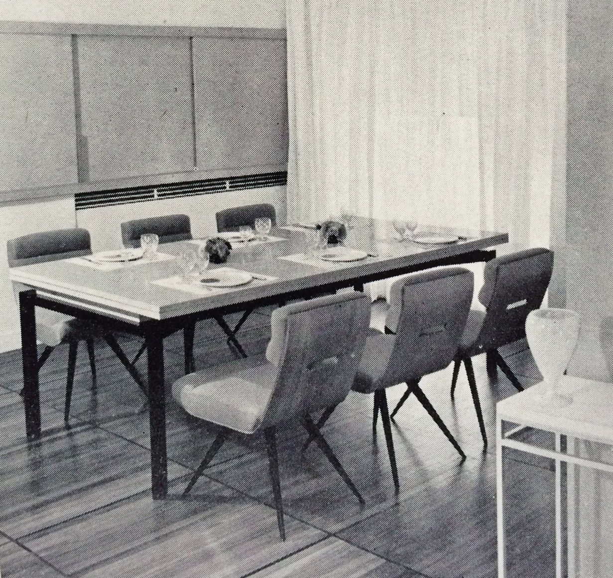 Paris apartment designed by Jacques Dumond, 1956