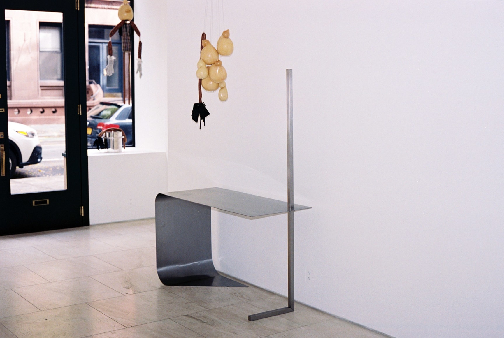 Installation view of Maria Pergay Student Desk, 1968. Photo by Adrianna Glaviano