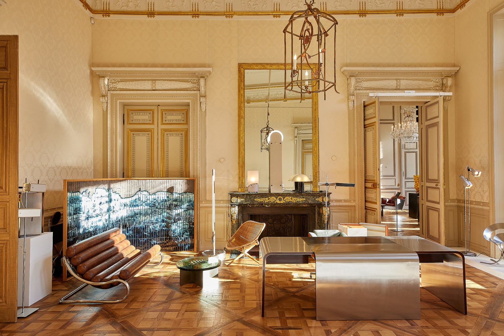 installation photo of Design Miami Paris with furnitures by various designers.