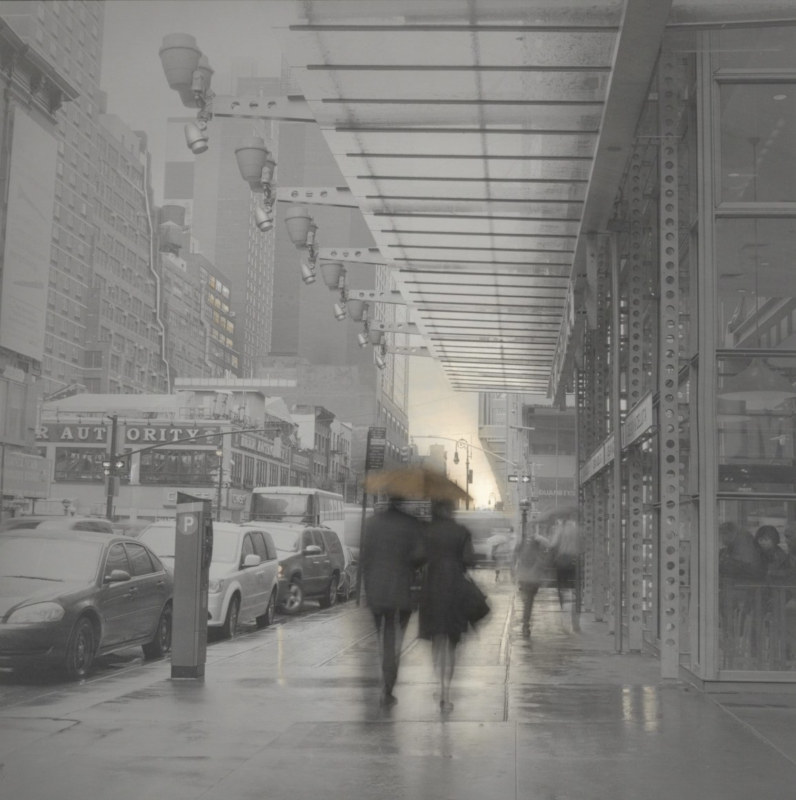 Alexey Titarenko (b. 1962, St. Petersburg), Couple with Umbrella, New York, 2014