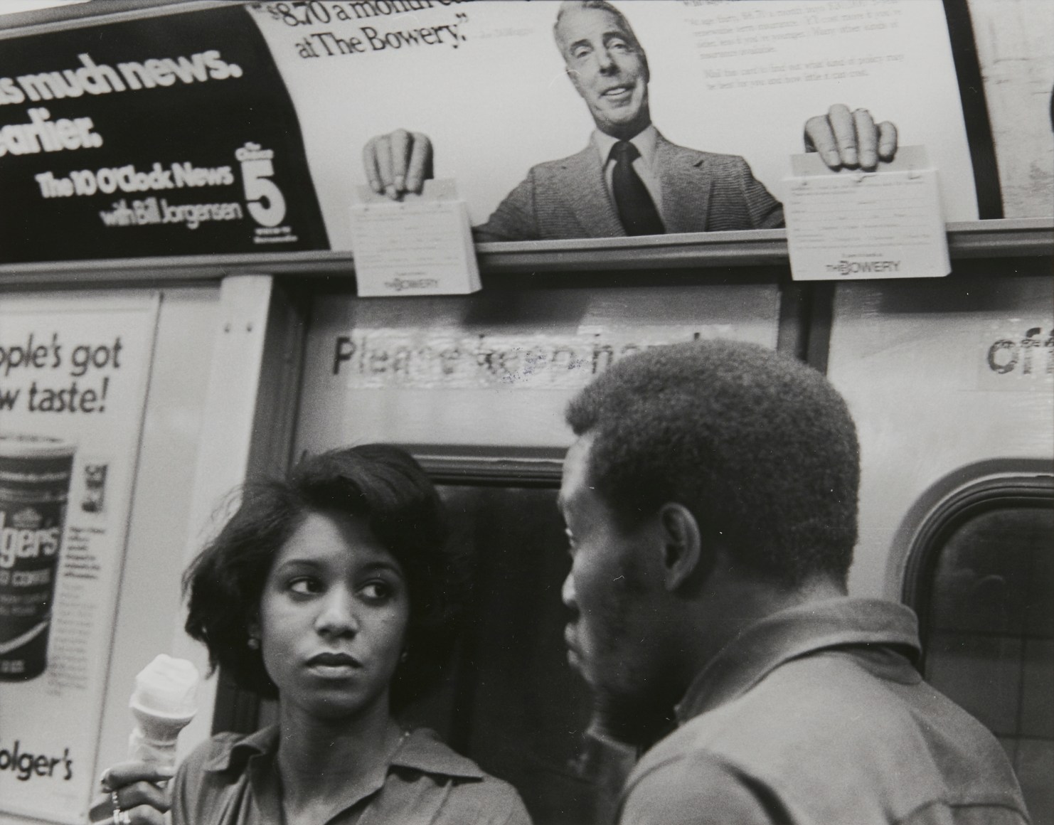 Rudy Burckhardt Joe DiMaggio, New York (subway series), 1975