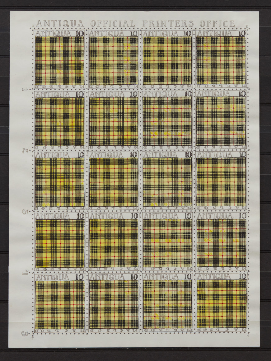 Donald Evans Antiqua, 1954. Tartans (MacLeod).
