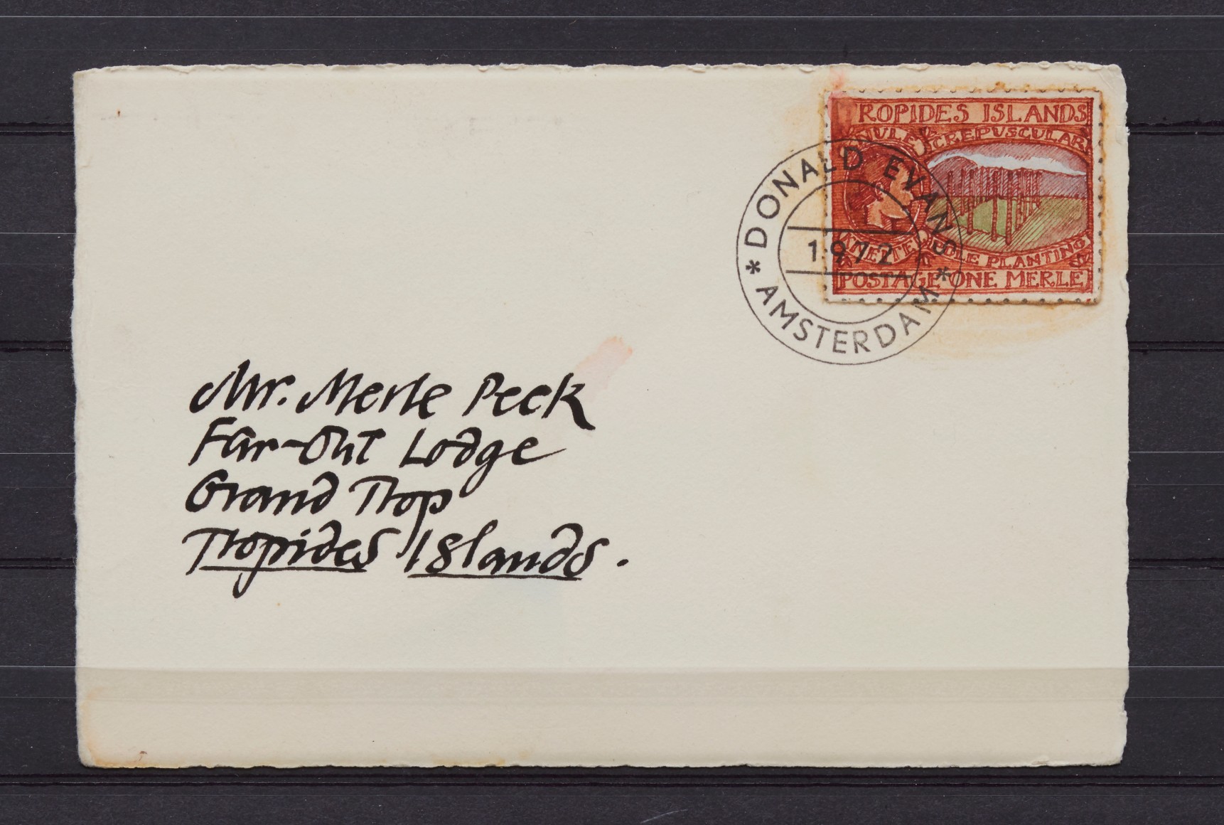 Donald Evans Tropides Islands, 1936. Pictorial. Crepuscular pole planting.&nbsp;