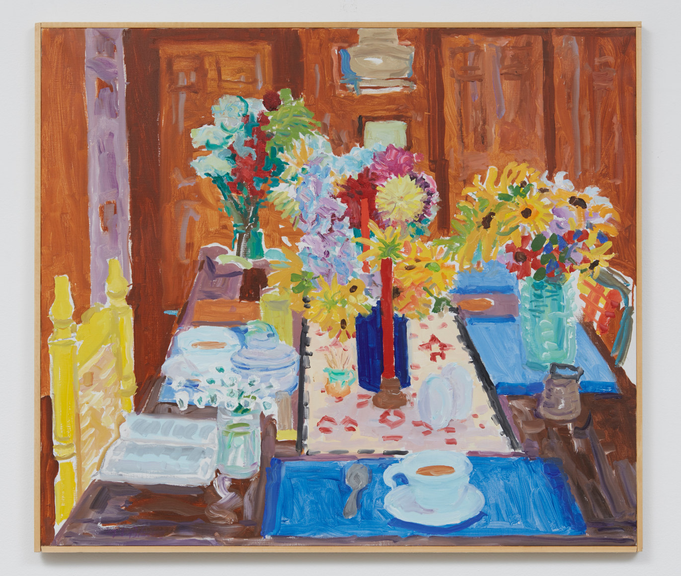 Nell Blaine Red Candles and Four Bouquets, 1978