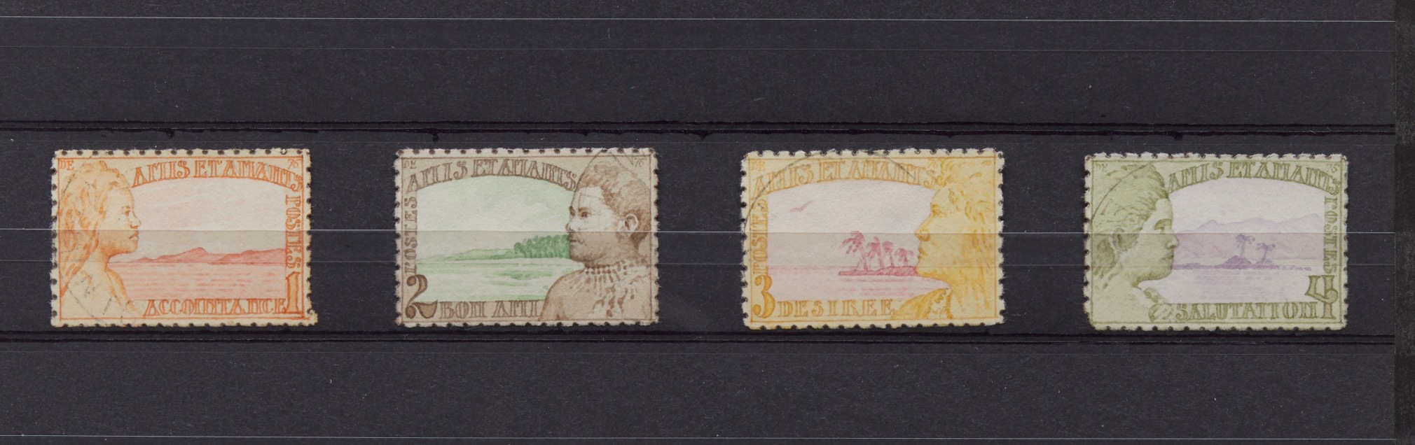 Donald Evans Amis et Amants, 1956. Native portraits and island landscapes.