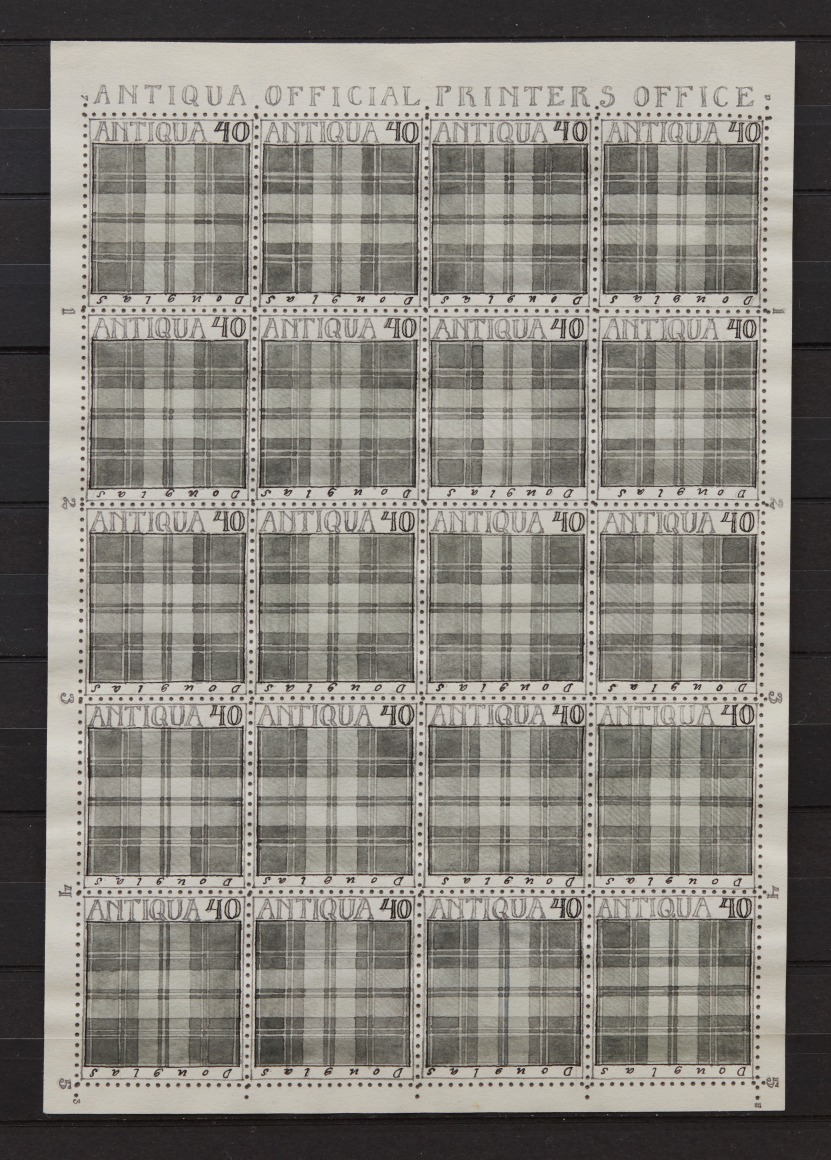 Donald Evans Antiqua, 1954. Tartans (Gray Douglas).