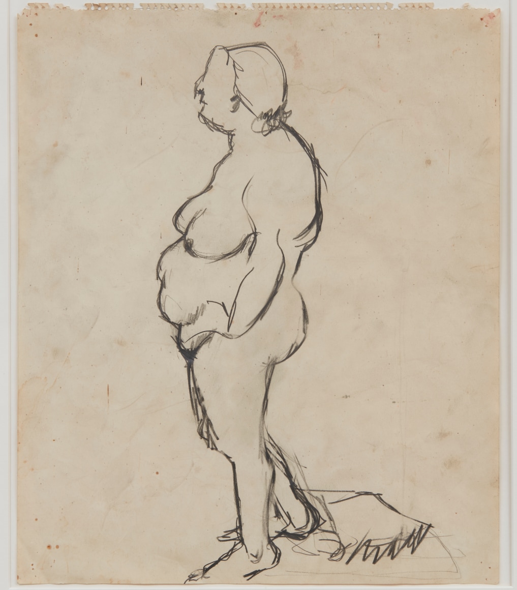 Larry Rivers Fat Berdie Drawing, 1954
