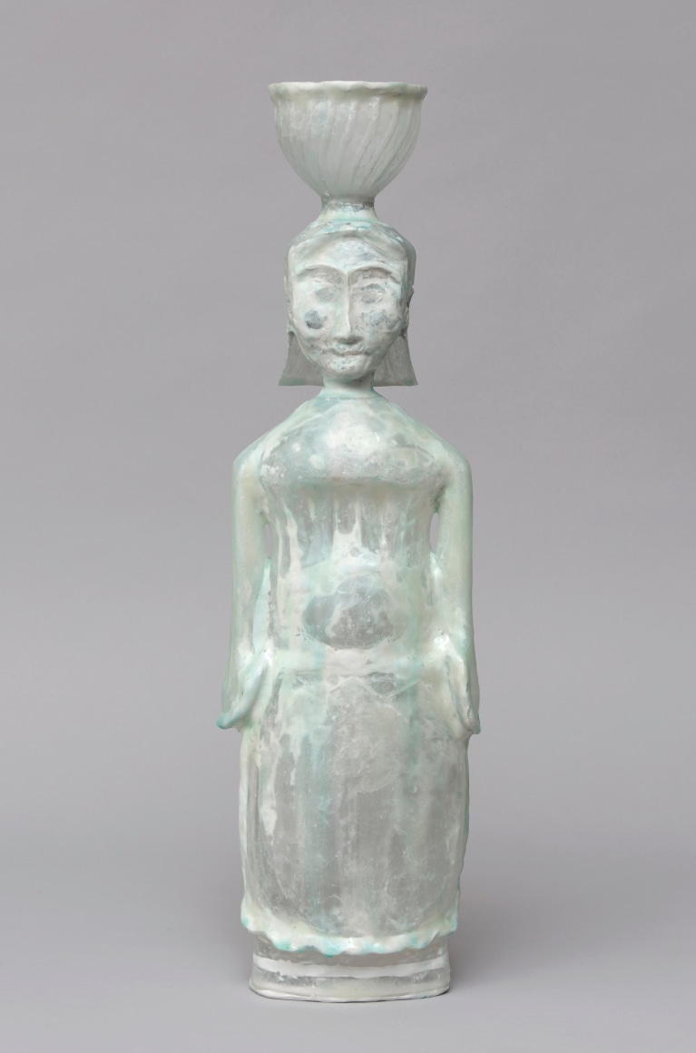 Shari Mendelson Girl in Green Dress with Vessel, 2019