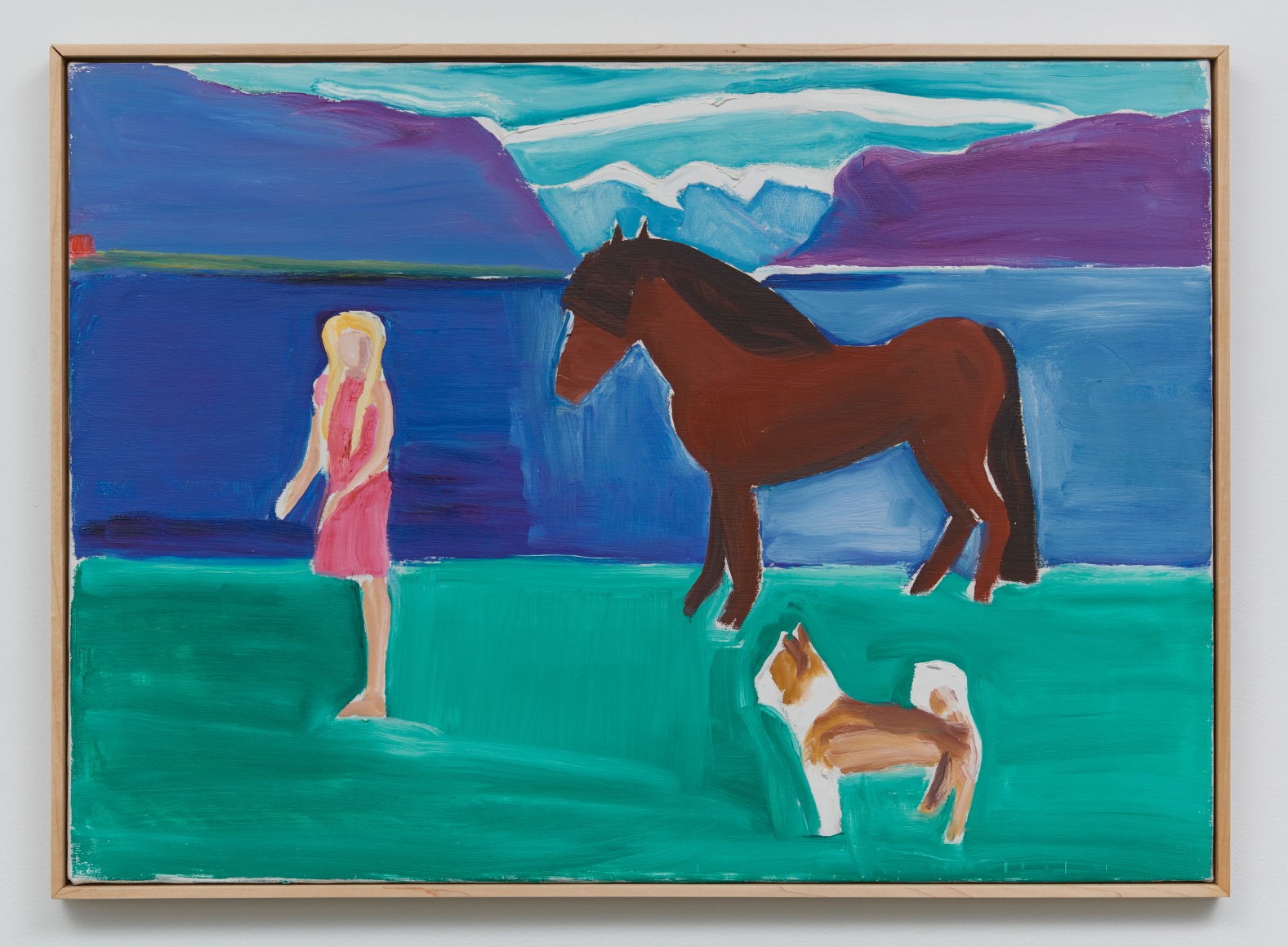 Louisa Matth&iacute;asd&oacute;ttir Girl, Horse, and Blaze, nd