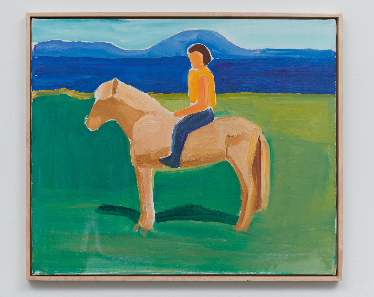 Louisa Matth&iacute;asd&oacute;ttir Blond Horse and Rider, ca. 1987-1990
