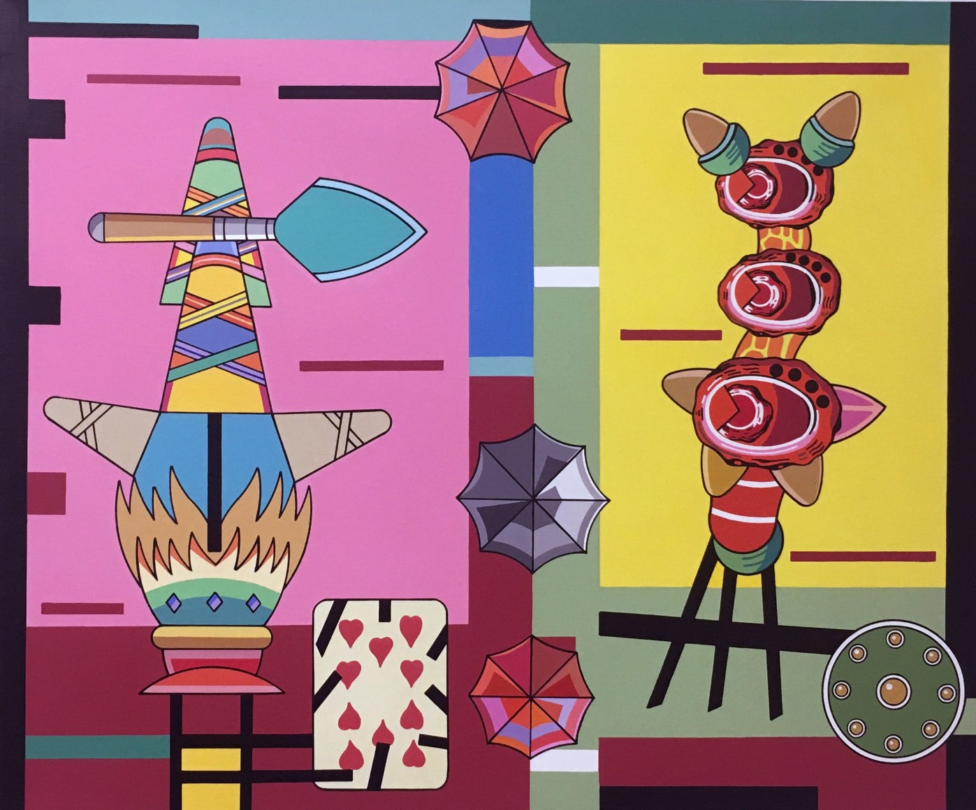 Trevor Winkfield The Acrobats, 2015