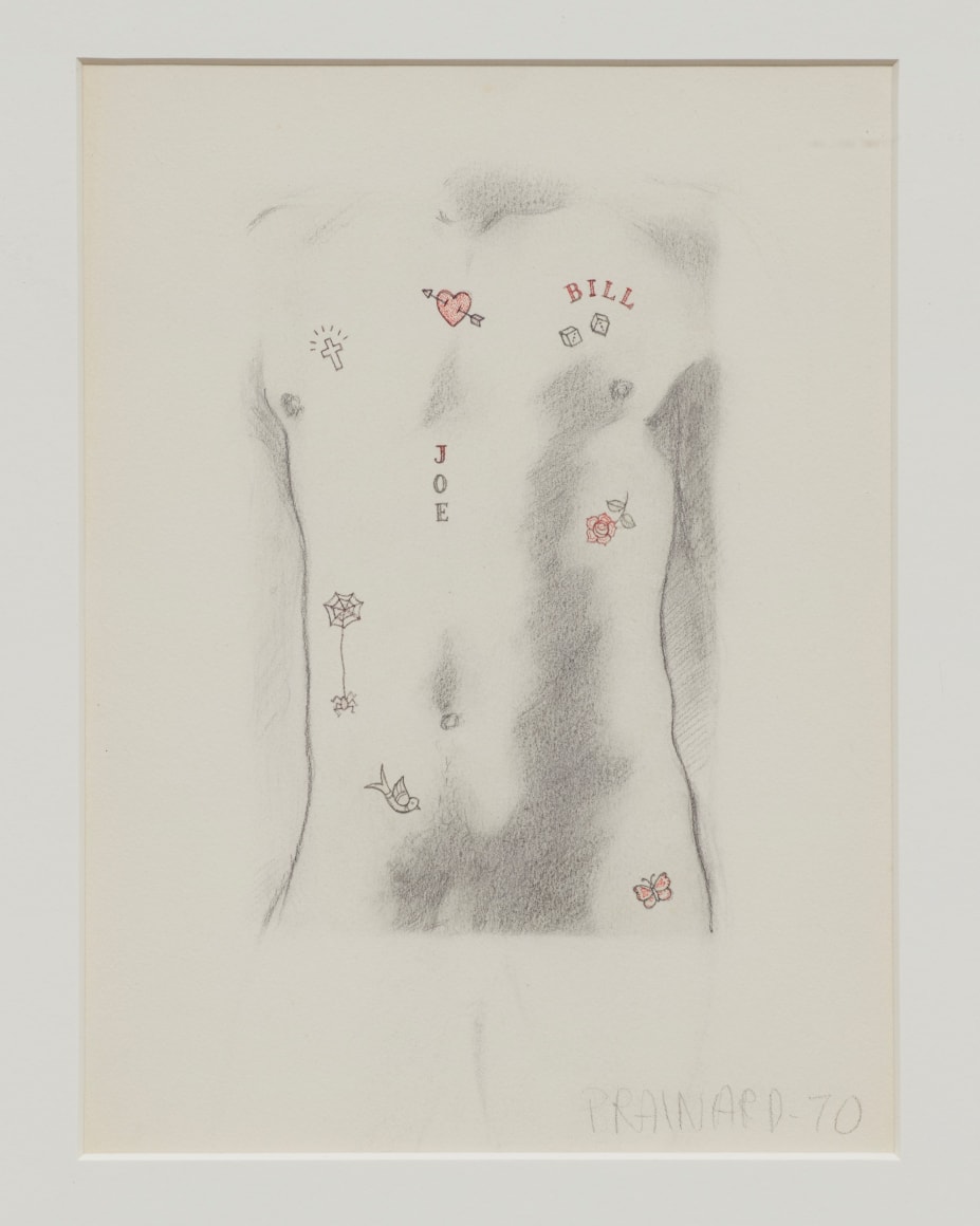 Joe Brainard Tattooed Torso (Bill & Joe), 1970