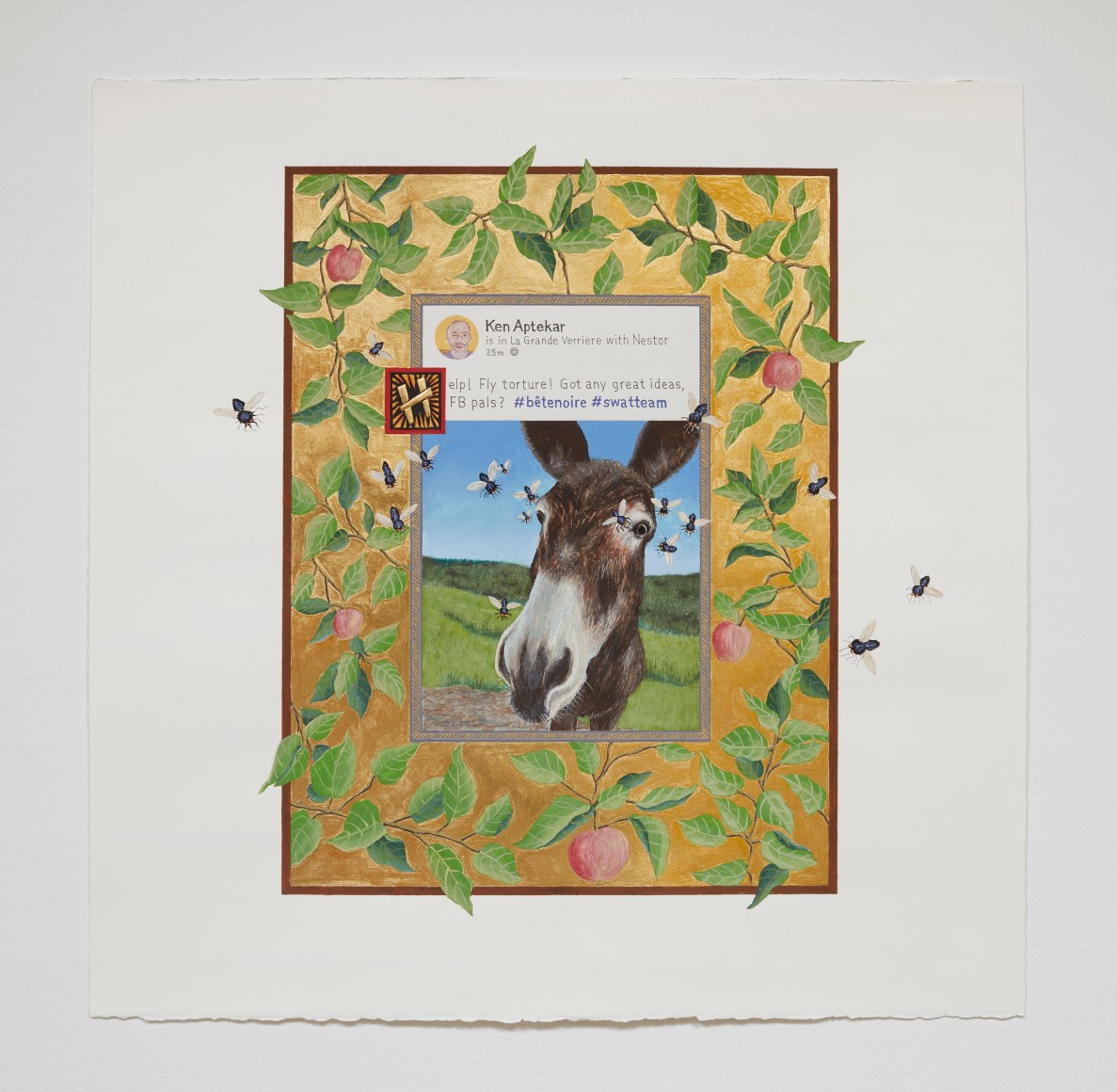 Ken Aptekar Help! Fly torture!, 2023