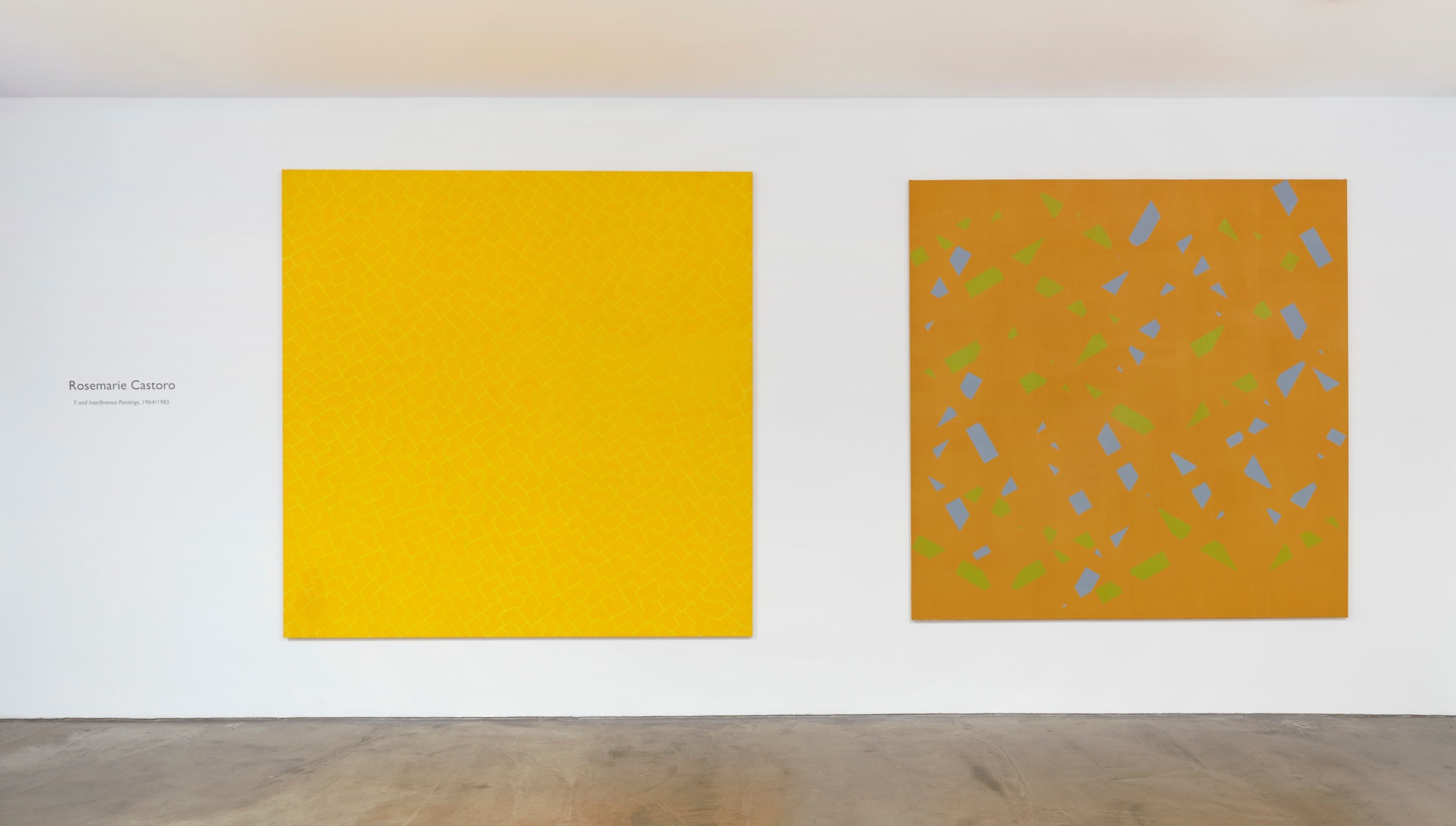 Rosemarie Castoro Yellow Yellow Y, 1964