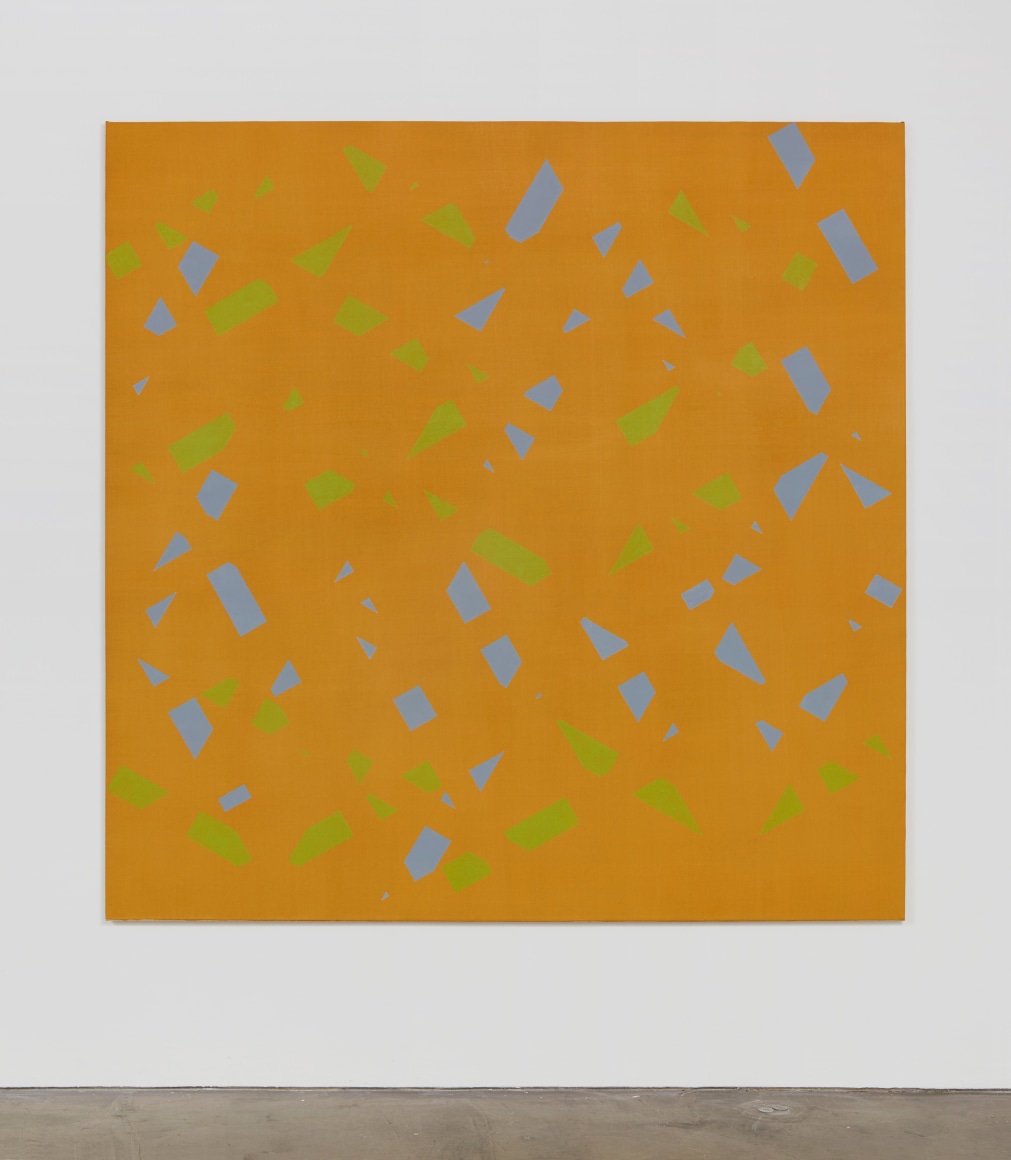 Rosemarie Castoro Orange Green Blue Interference, 1965