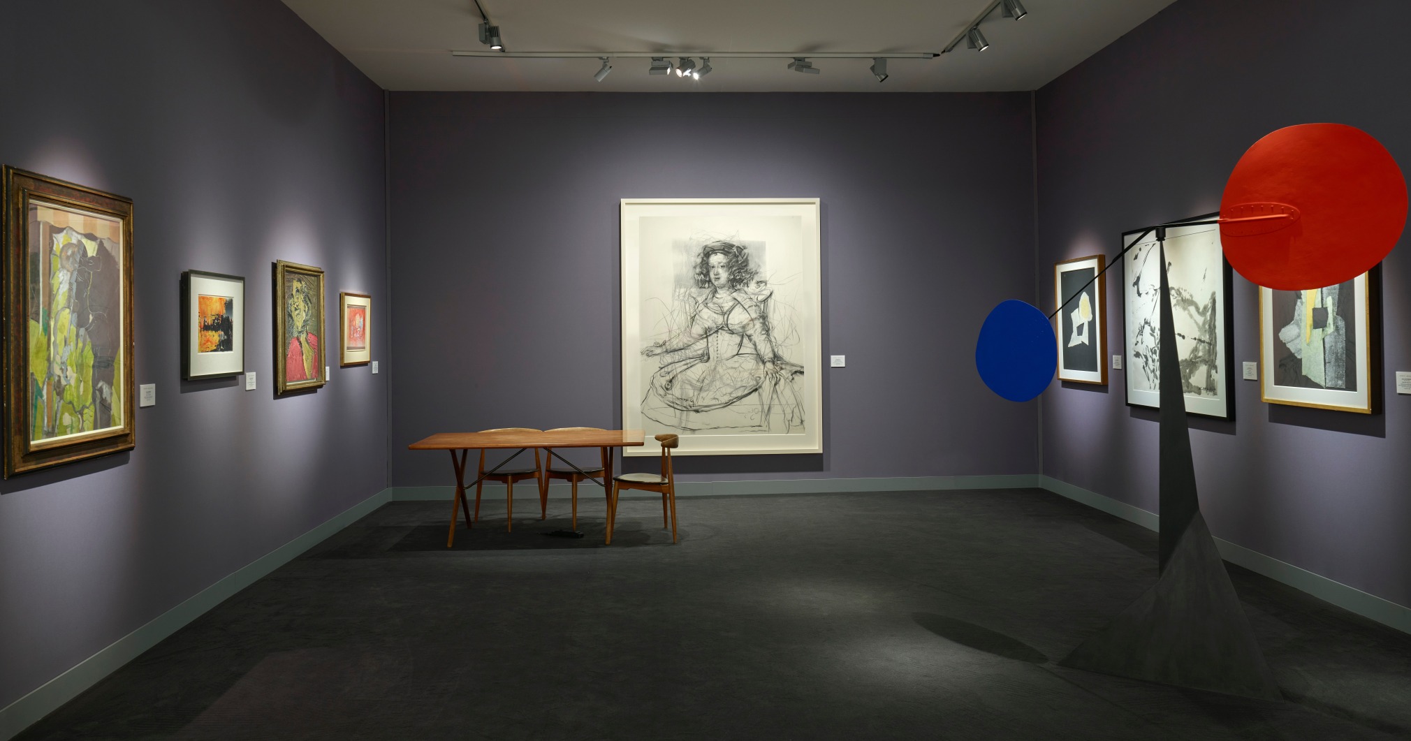 Installation view, Eykyn Maclean at TEFAF NY, May 2024. Photo by Roz Akin.