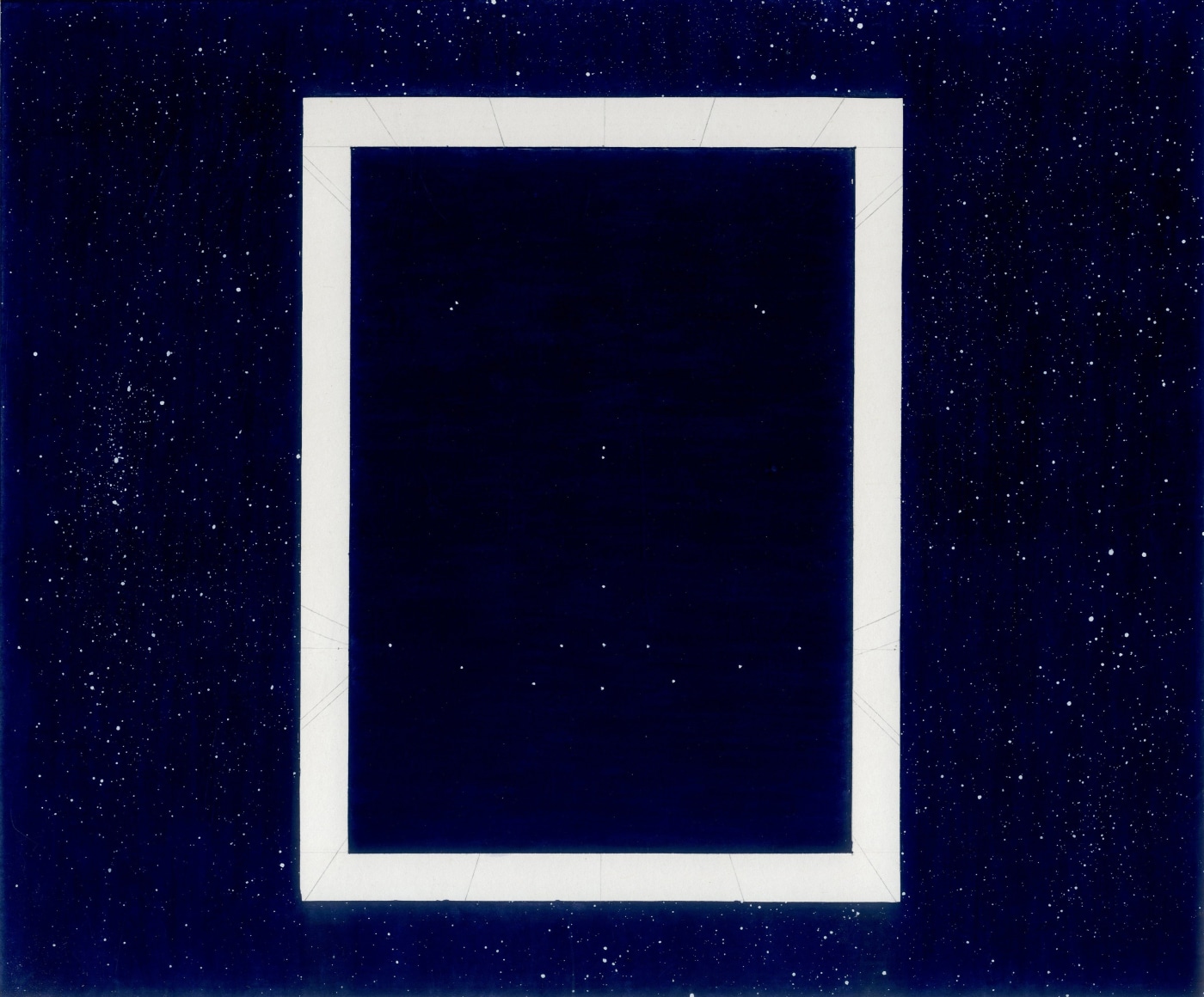 Mahreen Zuberi, Borders (1), 2023, Gouache and pencil drawing on wasli, 10" x 12"