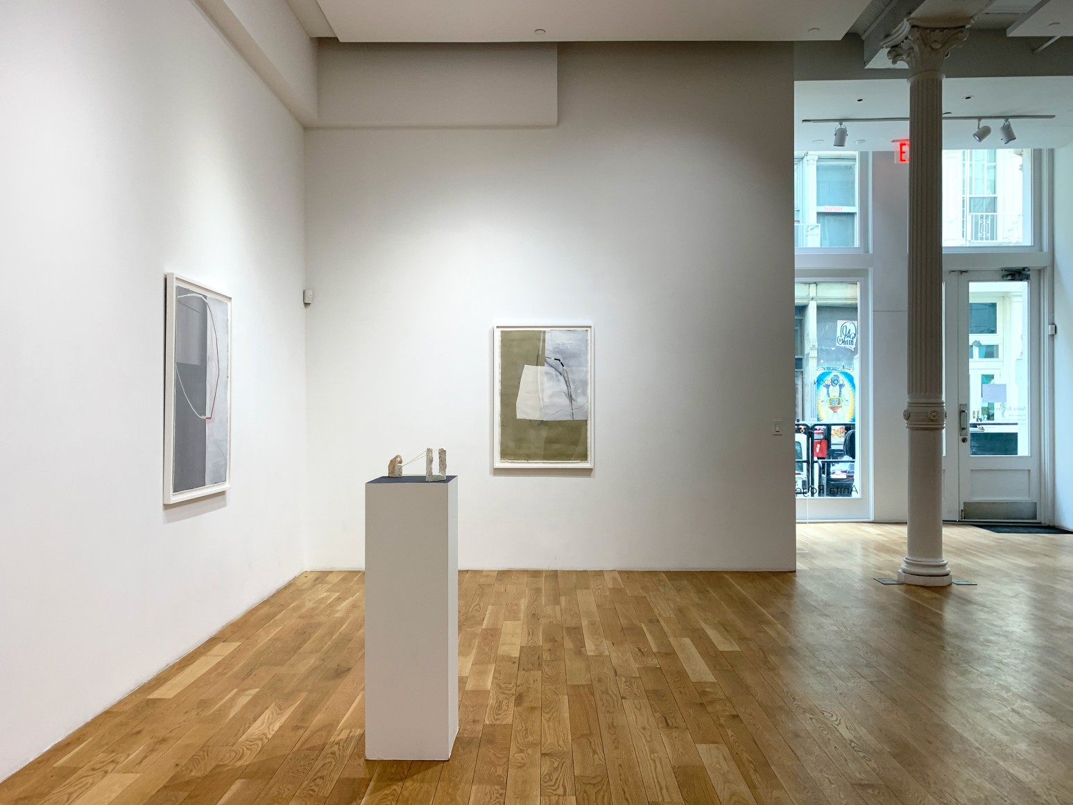 Installation of Gordon Moore & Mark Webber in Soho, NYC