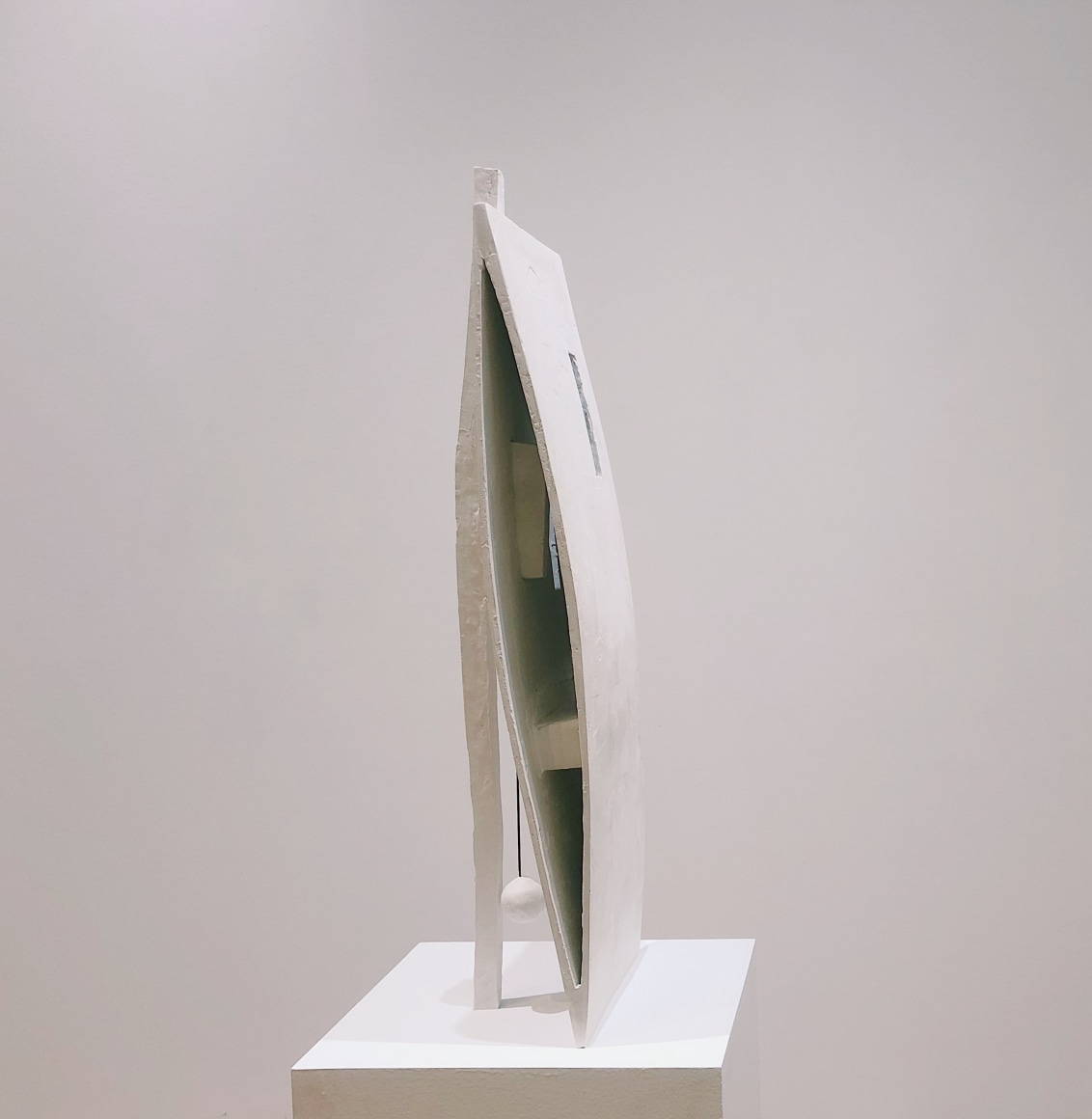 Mark Webber, Vessels: “Passenger E 33”, Hydrocal and copper, 33" x 8" x 12" at Anita Rogers Gallery