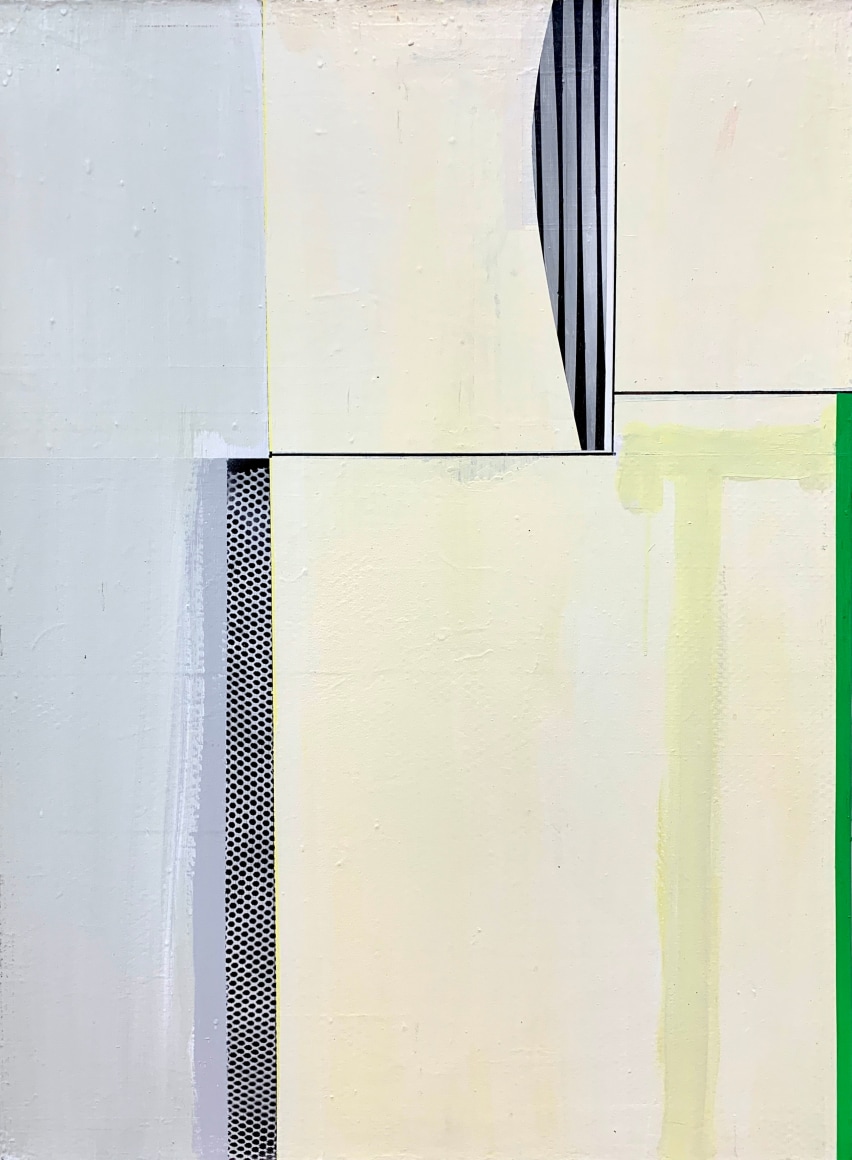 Gordon Moore, Untitled, 2018, Acrylic, latex and pumice on canvas, 40" x 30"