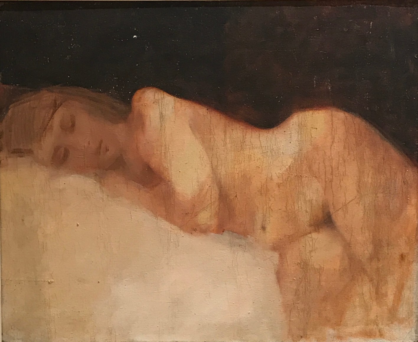 Jack Martin Rogers, Reclining Nude, 1964, Oil on canvas, 24 3/8" x 29" at Anita Rogers Gallery