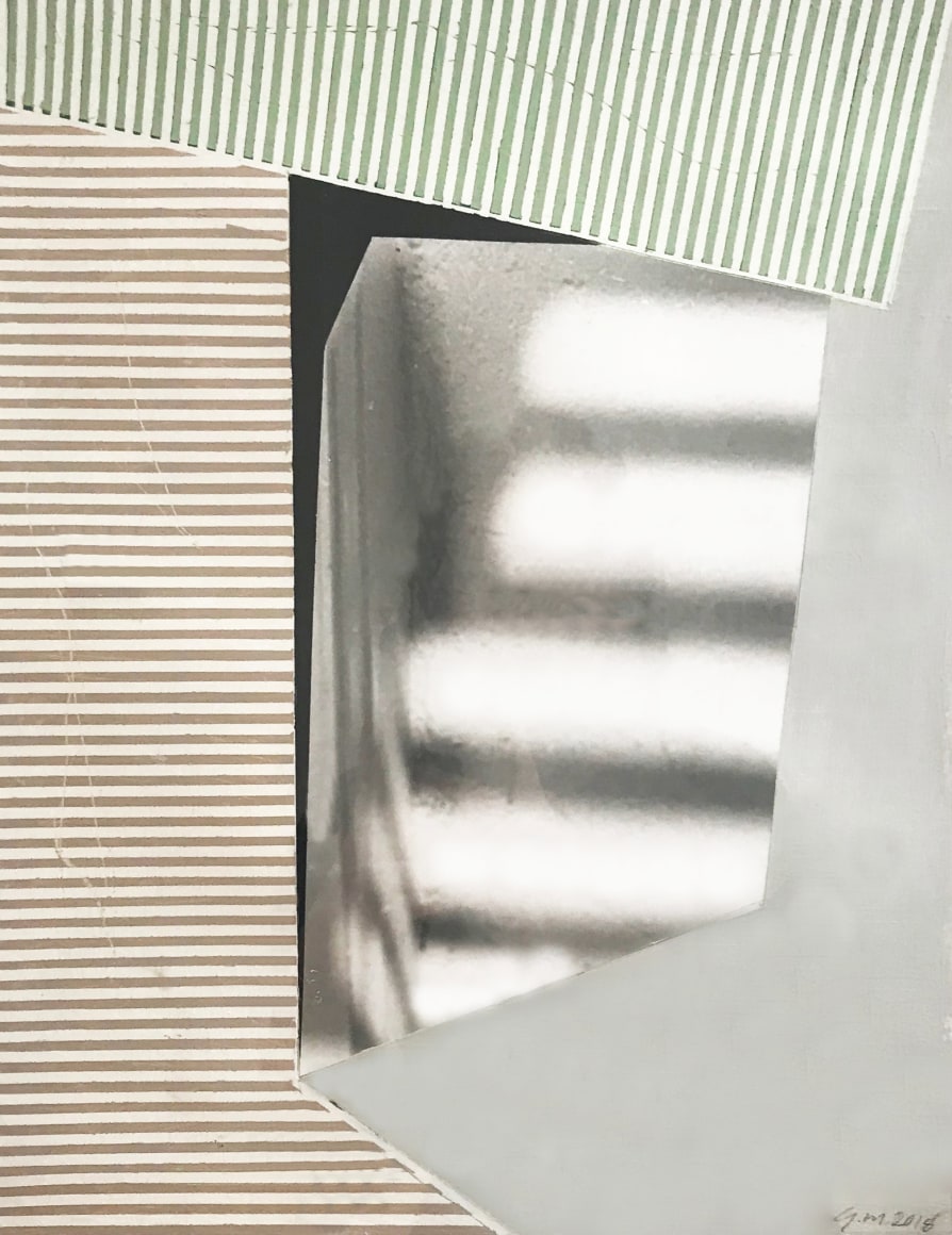 Gordon Moore, Untitled, 2018, Ink and paint on photo emulsion paper, 14" x 11" at Anita Rogers Gallery