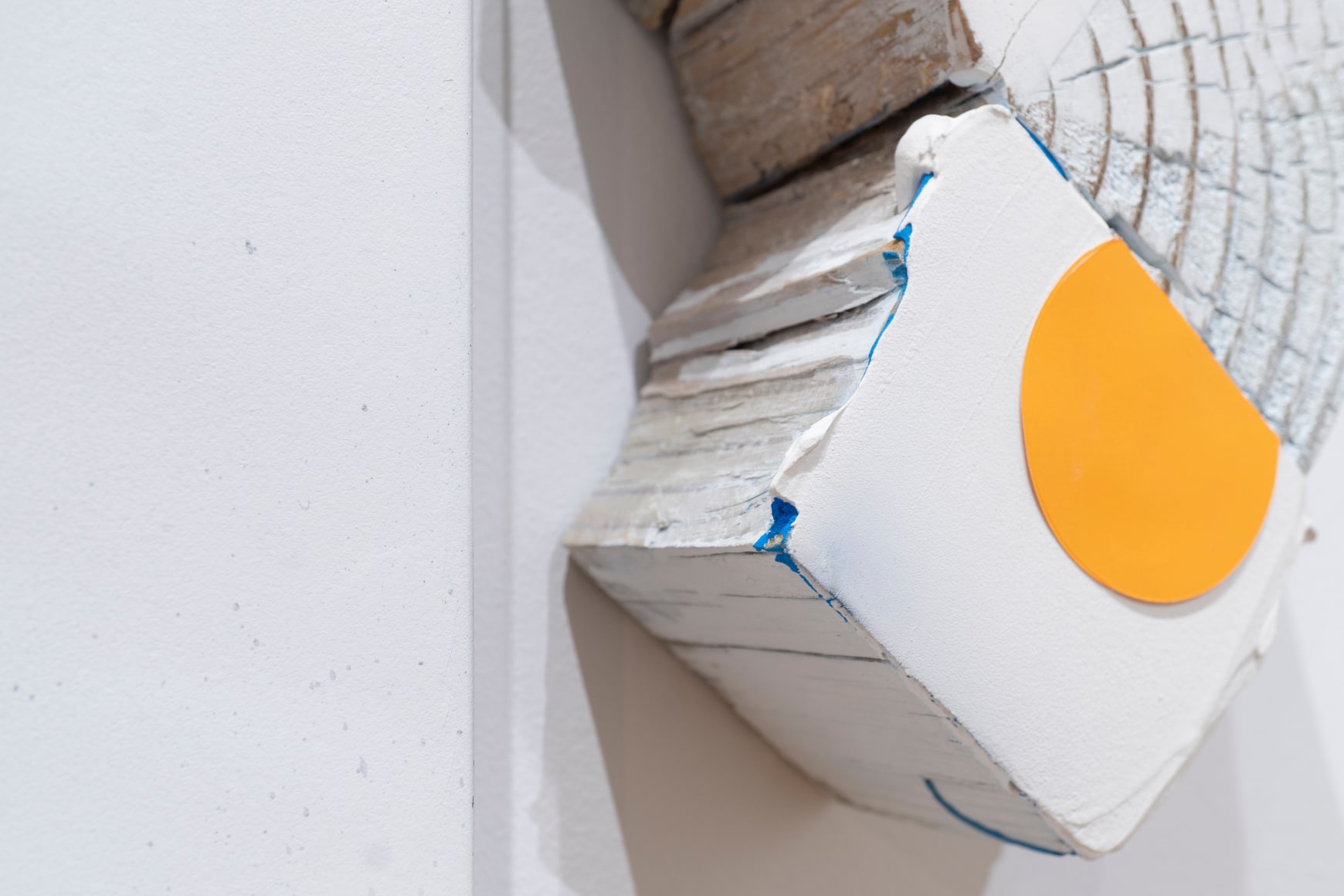 George Negroponte, Detail of: Hummingbird (for K.M.), 2018, Mixed Media on Canvas and Wood, 9&quot; x 19&quot; at Anita Rogers Gallery