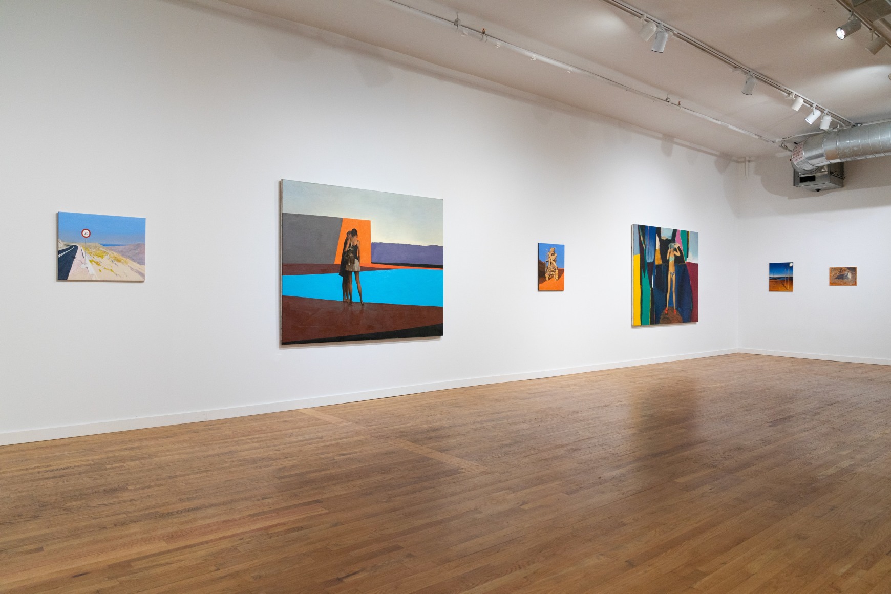 Installation view of Tomas Watson: Transitions (2024) at Anita Rogers Gallery