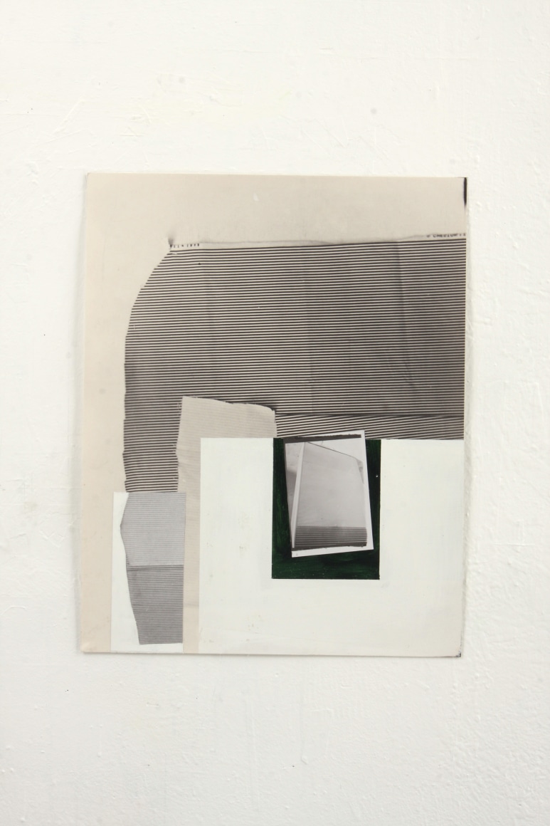 Gordon Moore, Untitled, 2022, Latex and acrylic on Berger portrait paper, 19 1/2" x 16" at Anita Rogers Gallery