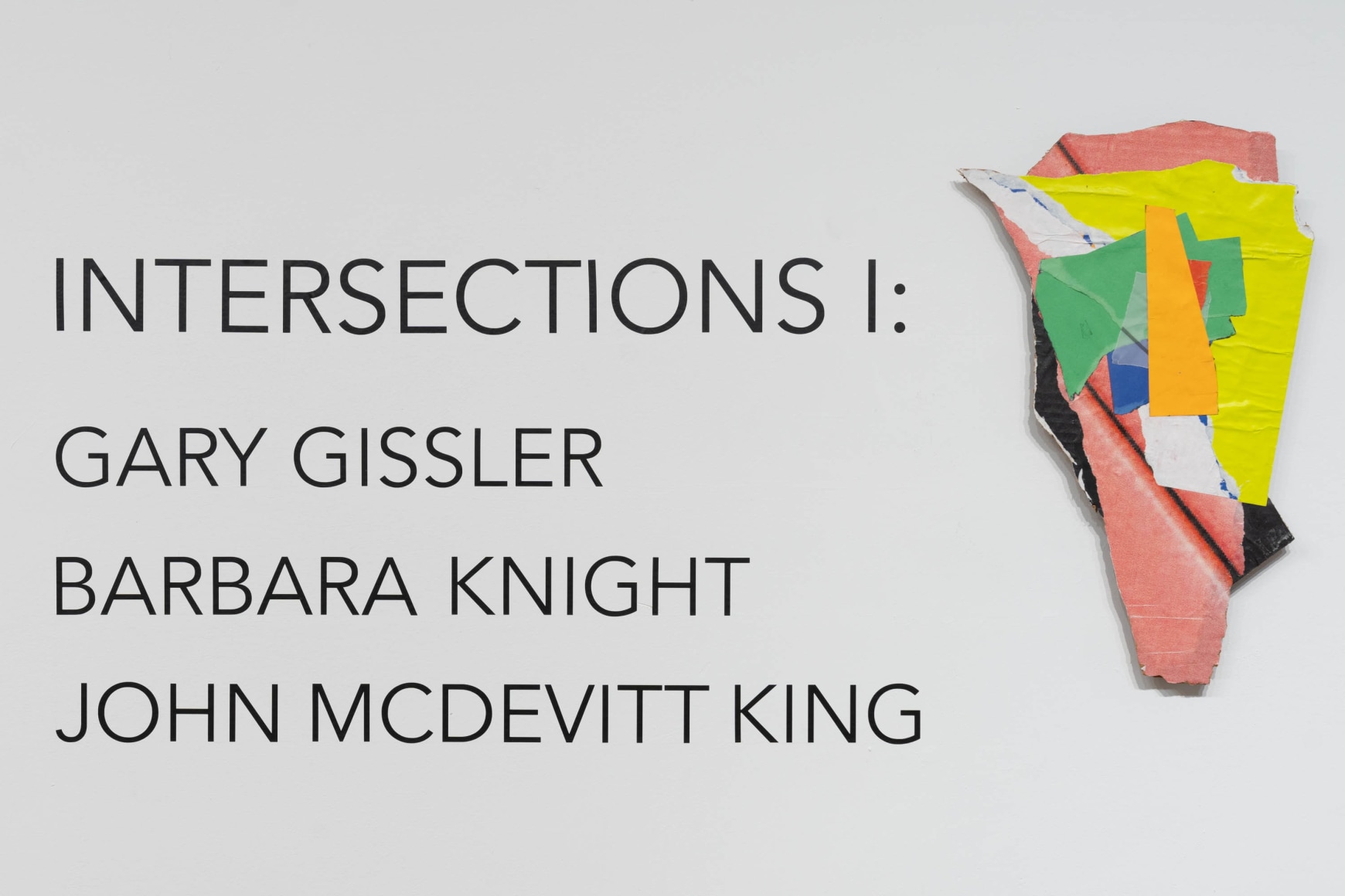 Installation view of INTERSECTIONS I (2023) at Anita Rogers Gallery