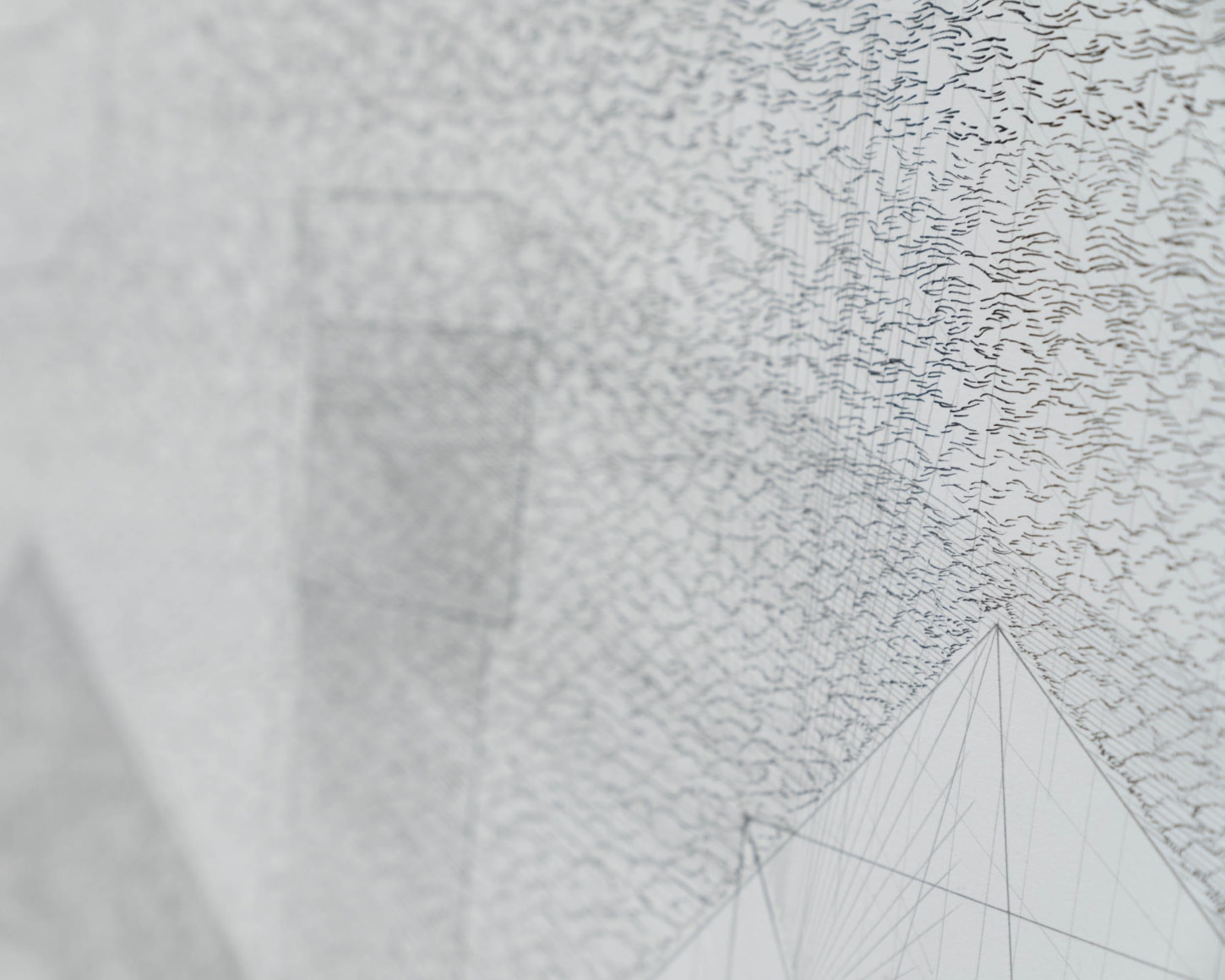 Detail from Simon Bertrand's Kaharan Tepe Time Crystals&nbsp;(pencil and ink on paper)
