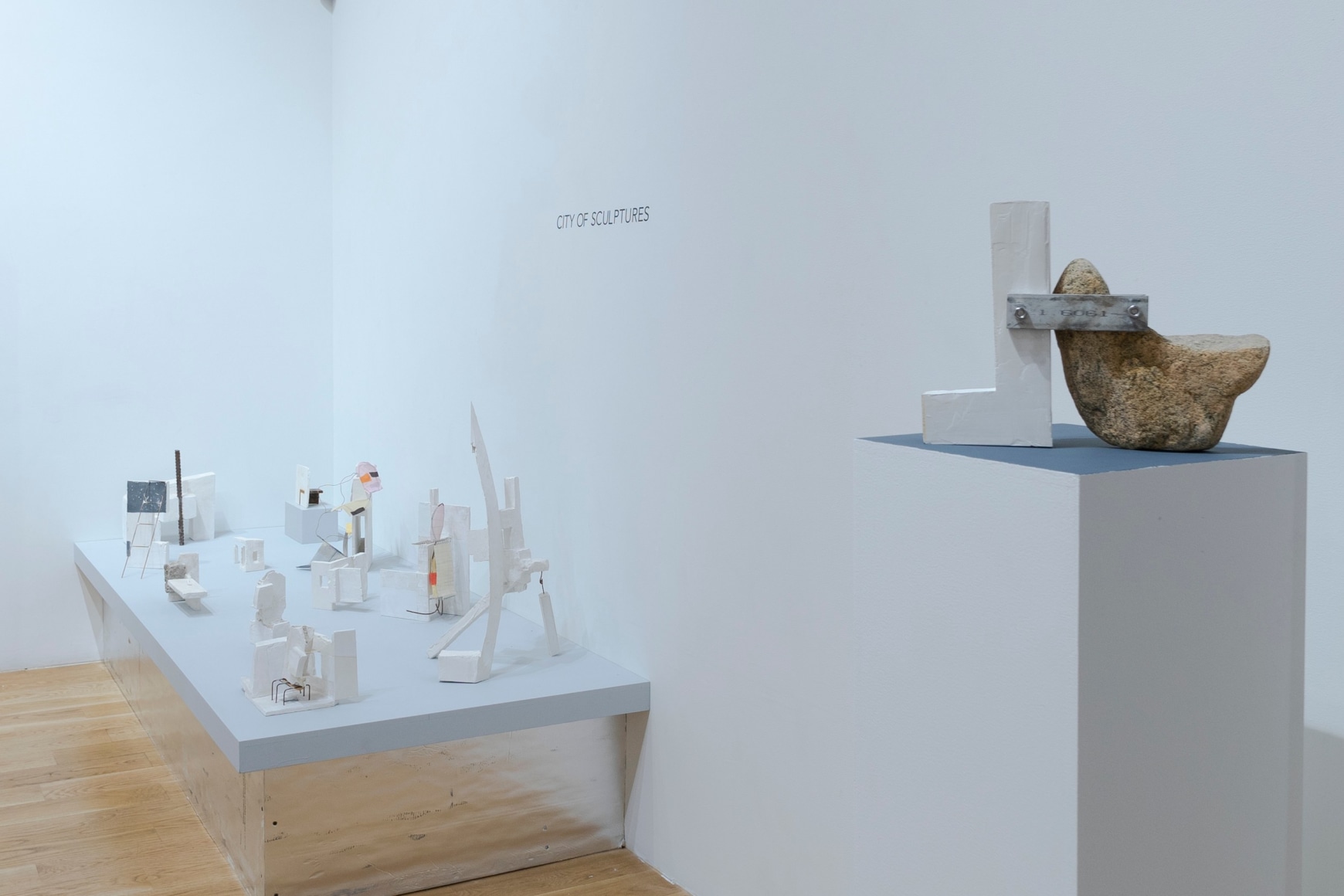Installation view of Mark Webber: We Shall be a City Upon a Hill at Anita Rogers Gallery