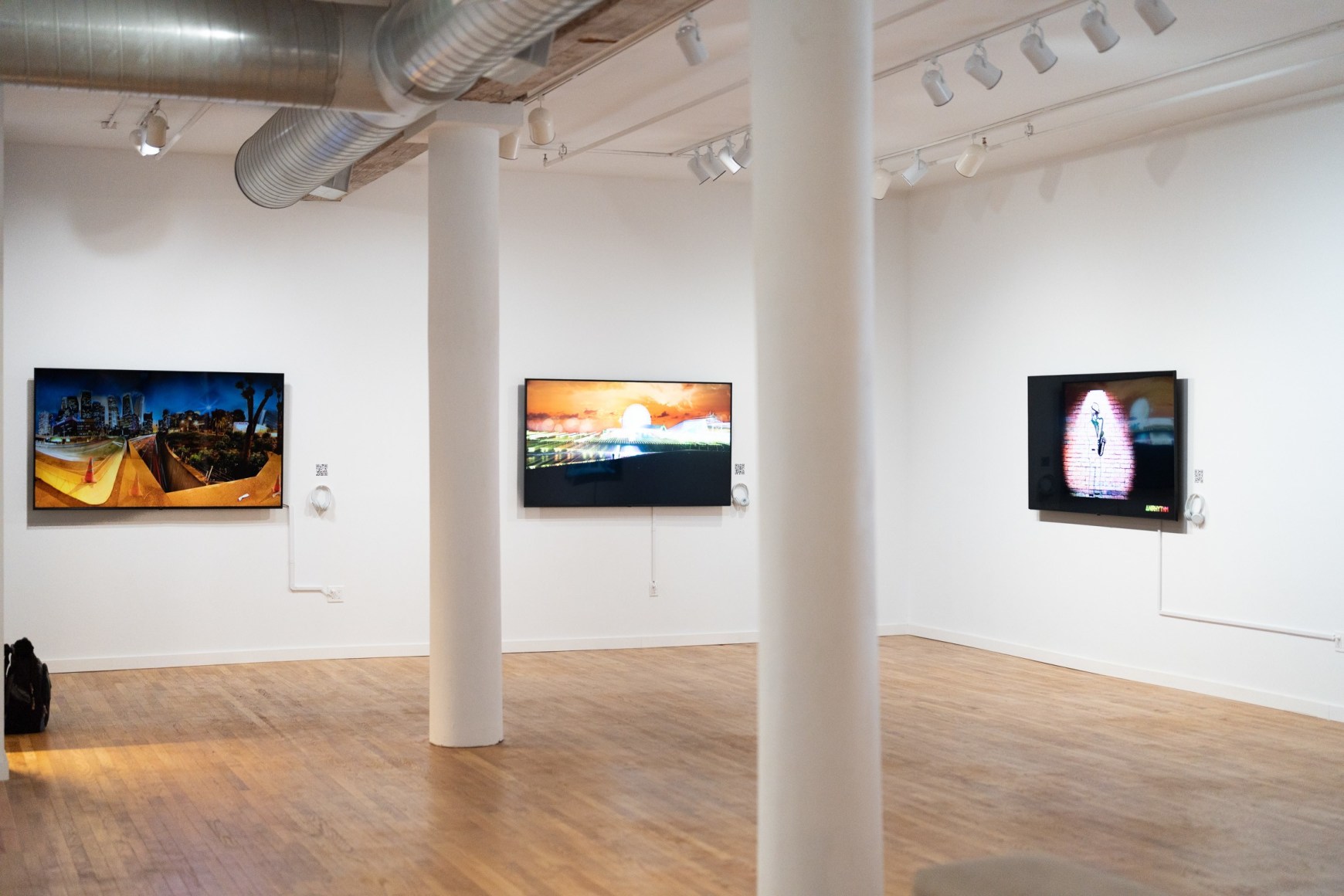 Installation view of NFT: Ricky Crespo and Jeremy Kidd (2022) at Anita Rogers Gallery 494 Greenwich Street.