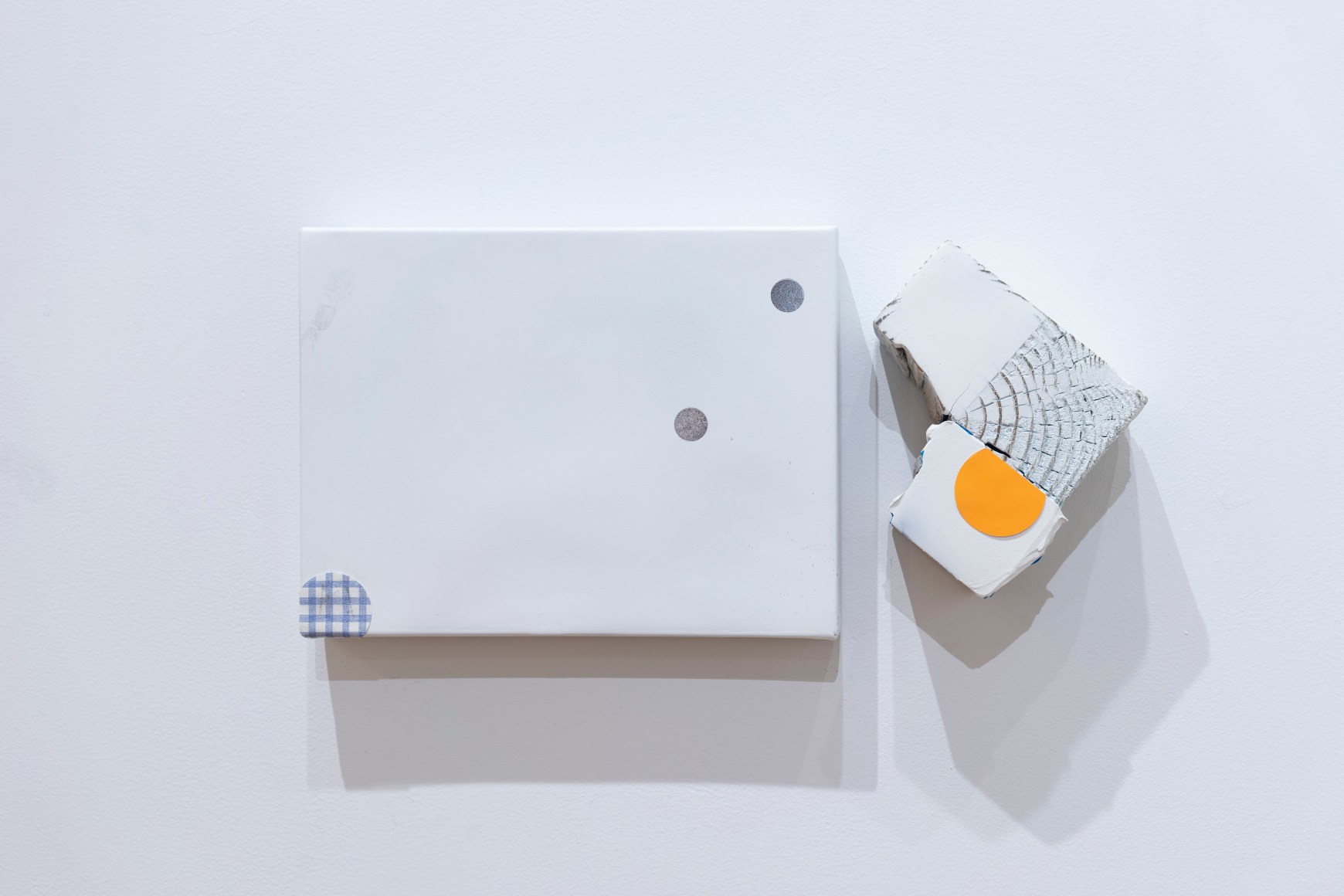 George Negroponte, Hummingbird (for K.M.), 2018, Mixed Media on Canvas and Wood, 9&quot; x 19&quot; at Anita Roger Gallery