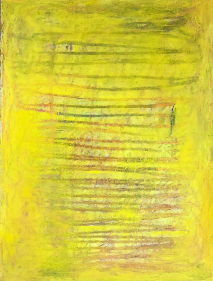 nikki terry, untitled #4, 2024, watercolor, oil pastel and oil paint on paper, 30&quot; x 22&quot;