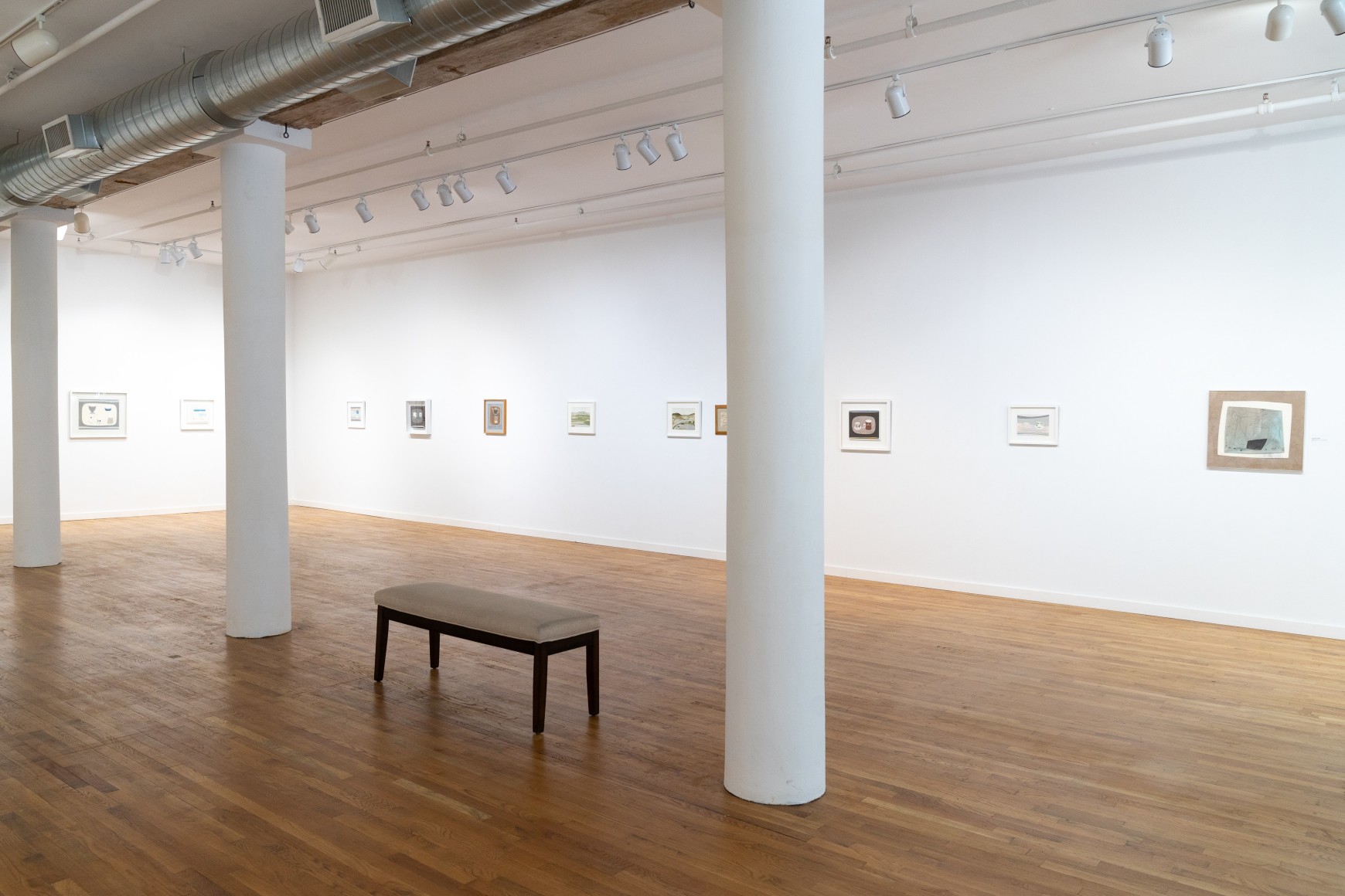 Installation view of Rachel Nicholson: A mug, a spoon and a landscape at Anita Rogers Gallery