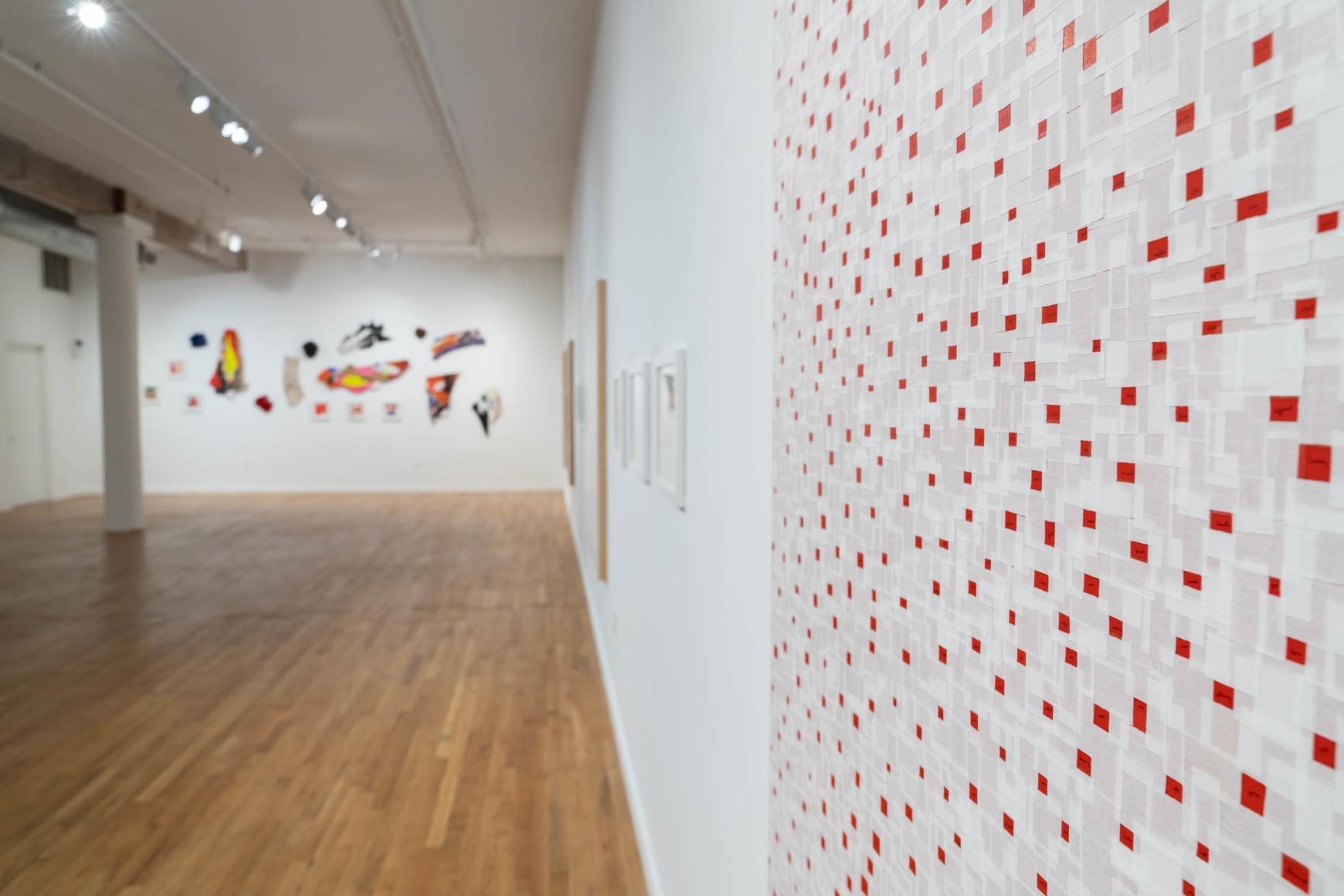 Installation view of INTERSECTIONS I (2023) at Anita Rogers Gallery