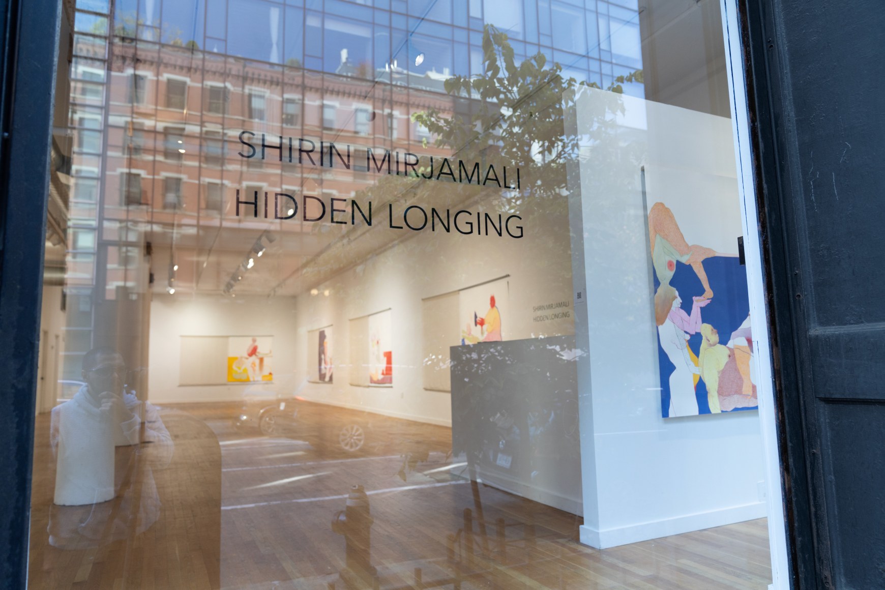 Installation view of Shirin Mirjamali: Hidden longing&nbsp;(494 Greenwich Street)&nbsp;  Photo by Jon-Paul Rodriguez