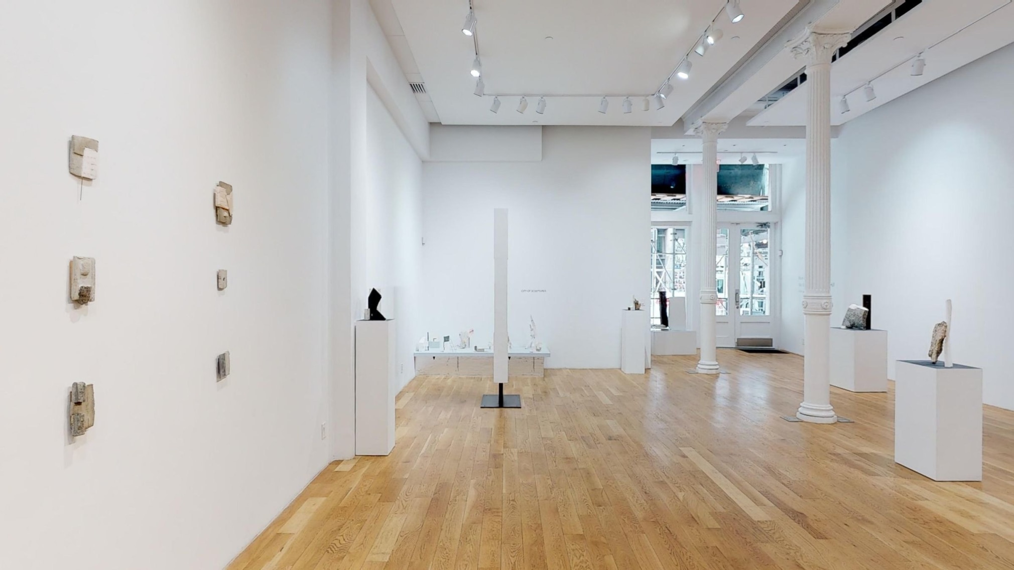 Installation view of Mark Webber: We Shall be a City Upon a Hill at Anita Rogers Gallery