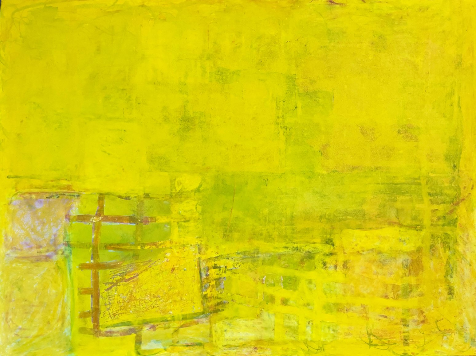 nikki terry, untitled #7, 2023, watercolor, oil pastel and oil paint on paper, 22&quot; x 30&quot;