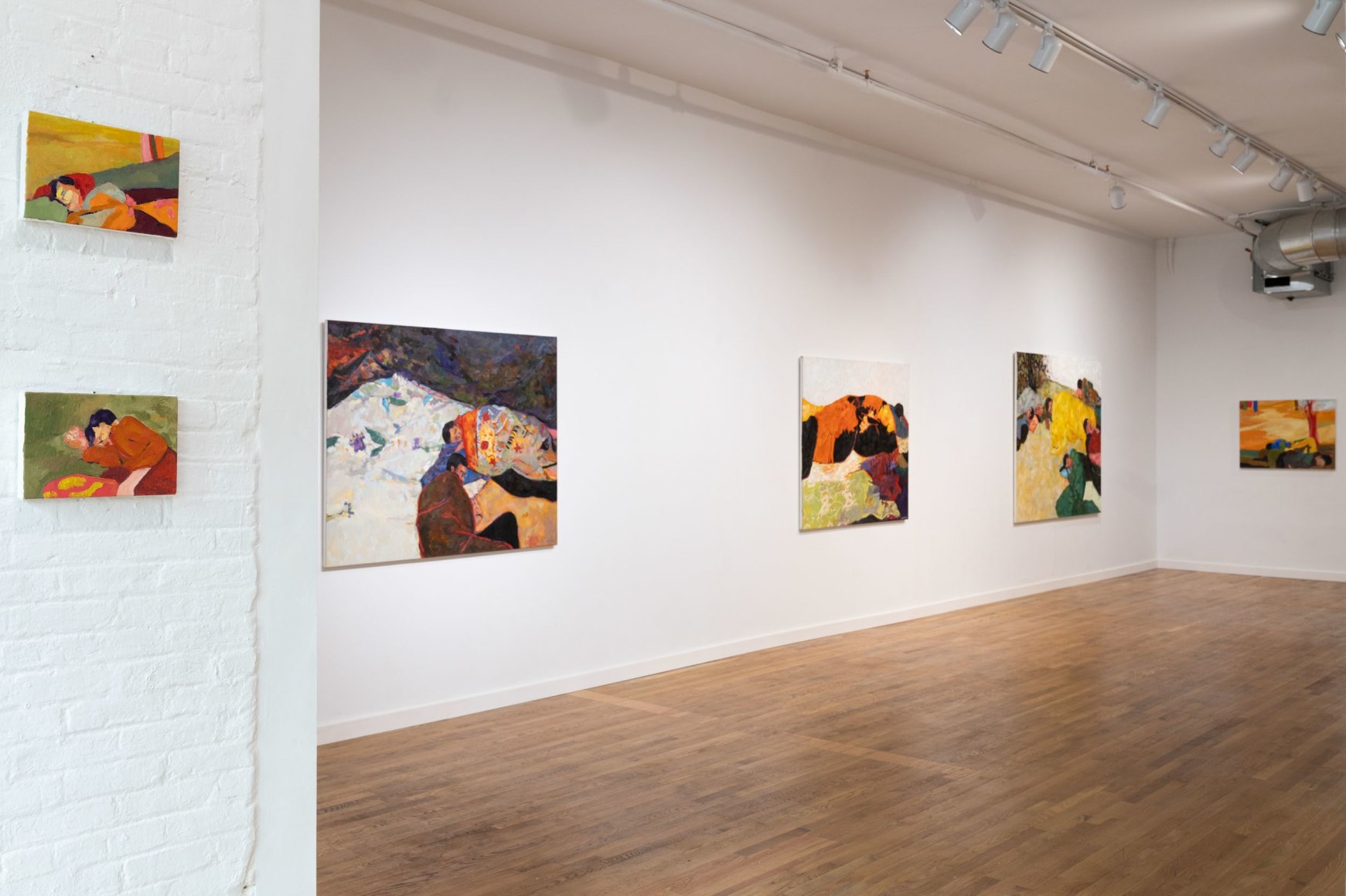 Installation photo of Anas Albraehe: The Dreamer (2022) at Anita Rogers Gallery 494 Greenwich Street, New York.&nbsp;  Photo: Jon-Paul Rodriguez