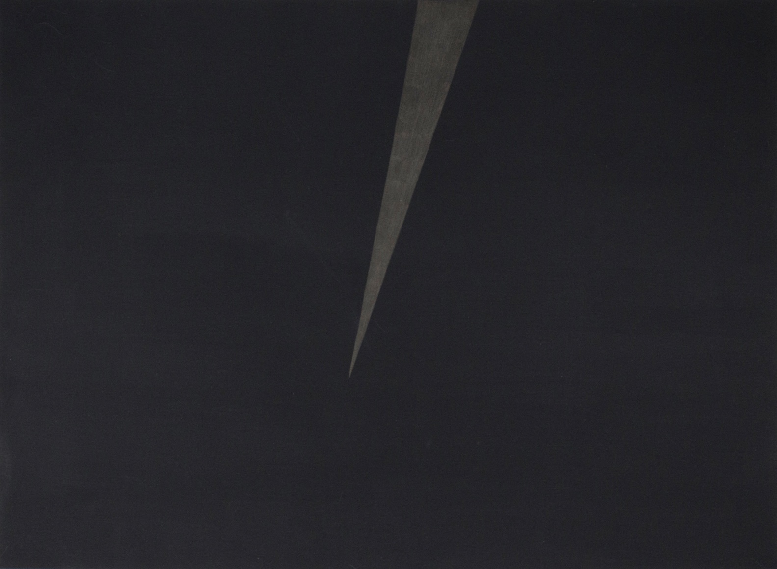 SILVERPOINT NORTH TO SOUTH, Silverpoint drawn over black gouache on watercolor paper, 22" x 30"