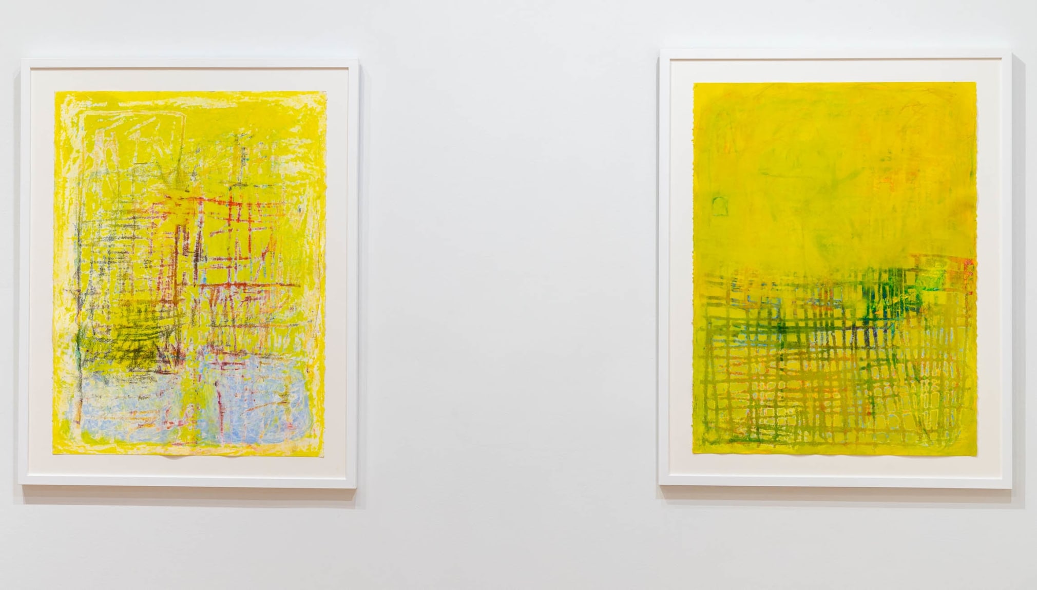 Installation view of&nbsp;Adrianne Lobel, Shirin Mirjamali &amp; nikki terry (2024) by Jon-Paul Rodriguez at Anita Rogers Gallery