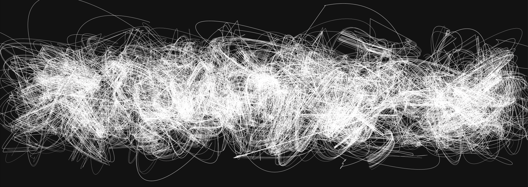 Henry Mandell, Montes Apennius, 2023, UV polymer on linen 1/1, 38&quot; x 107&quot; at Anita Rogers Gallery