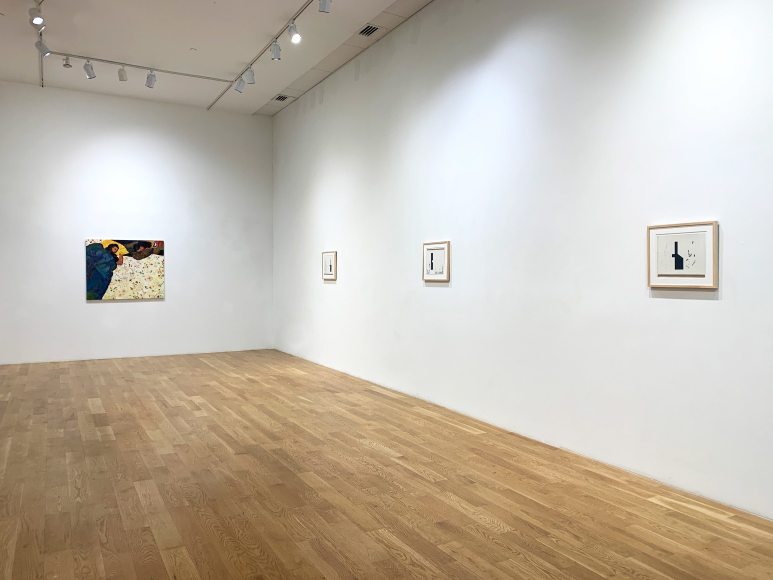 Installation view of Anas Albraehe and Mahreen Zuberi (2021). Anita Rogers Gallery